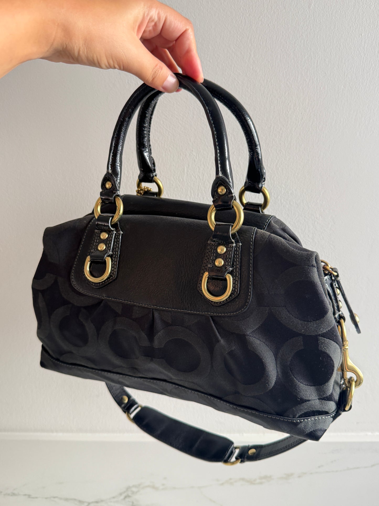 Super Rare Coach Madison Sabrina Signature Satchel