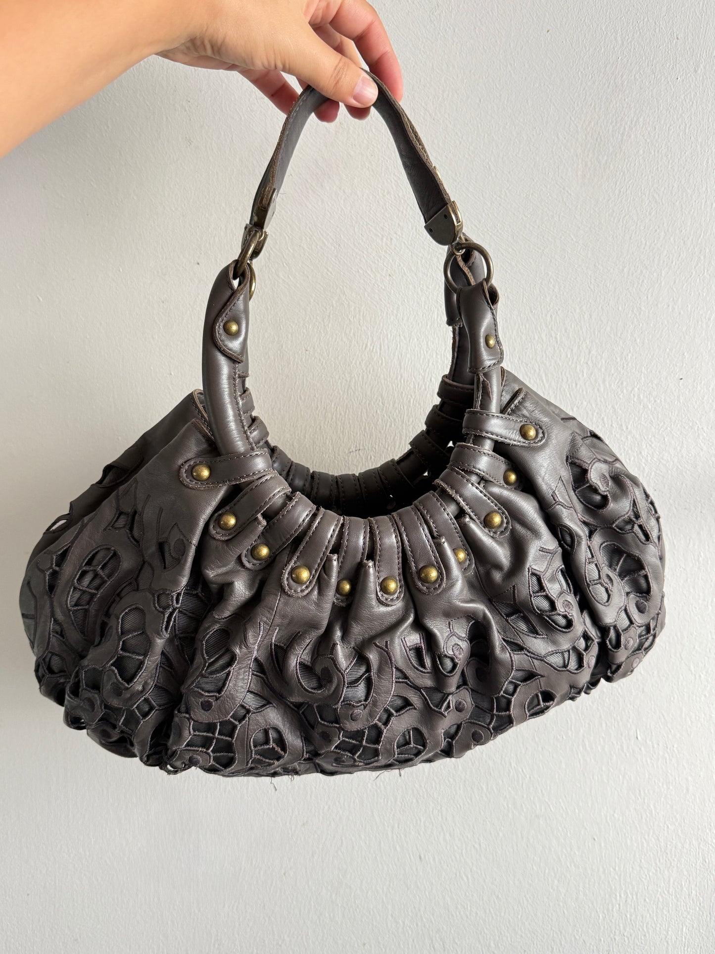 Super Rare BCBGMaxAzria Leather Hobo Shoulder Bag
