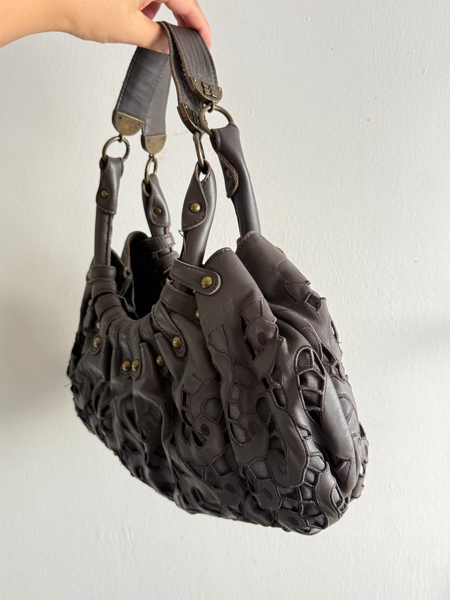 Super Rare BCBGMaxAzria Leather Hobo Shoulder Bag