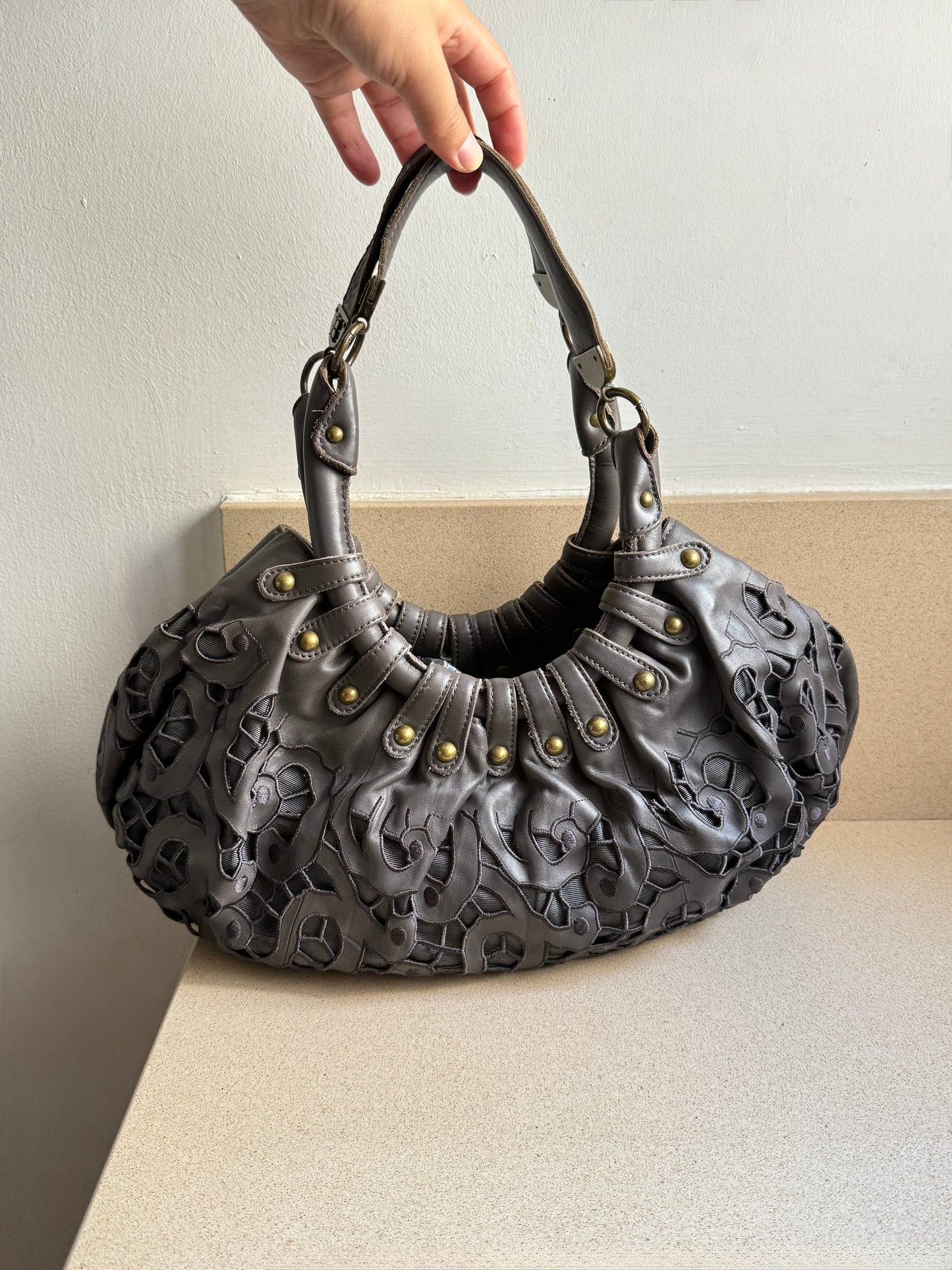 Super Rare BCBGMaxAzria Leather Hobo Shoulder Bag