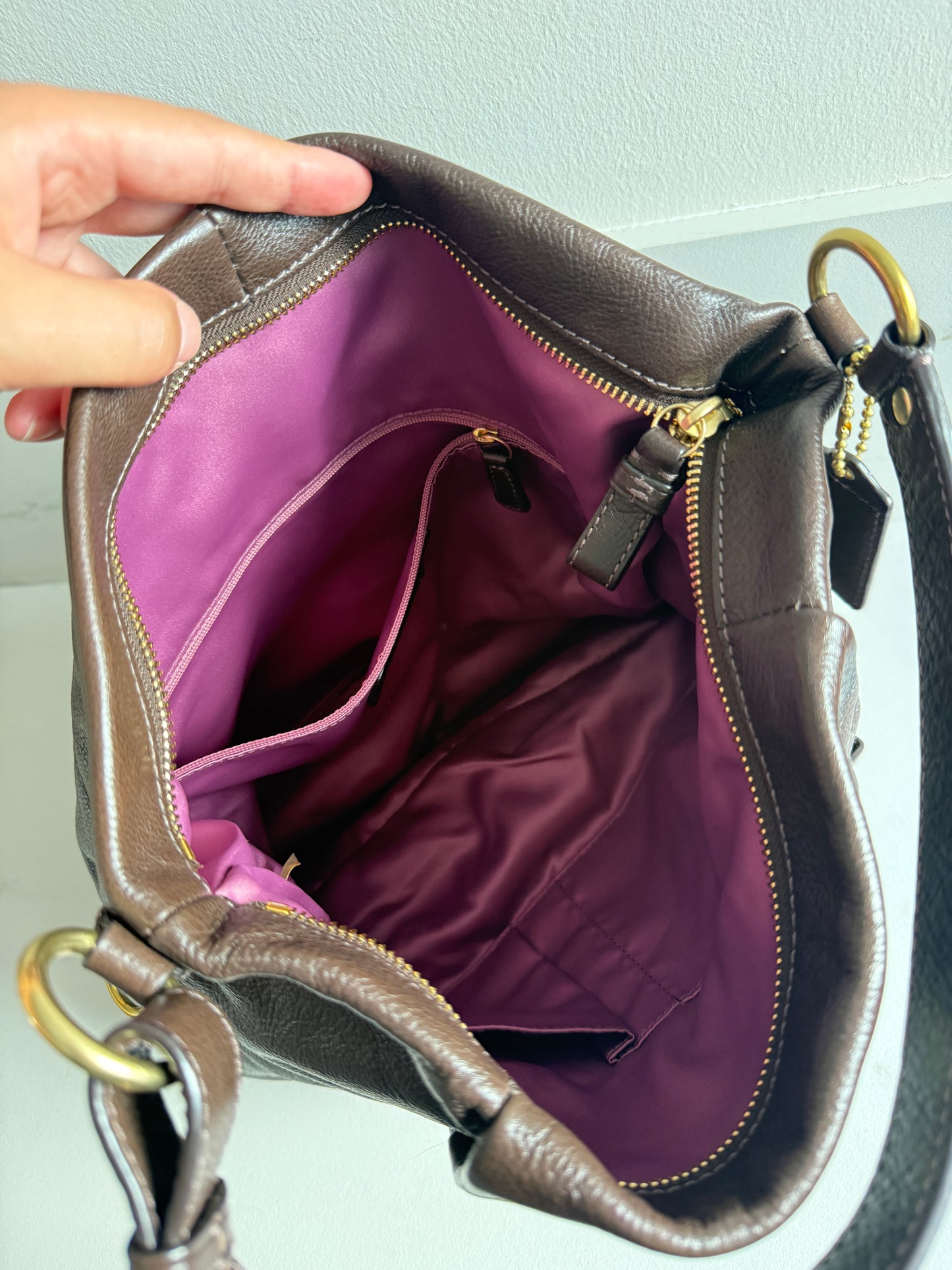 Coach Madison Isabelle Leather Shoulder Bag