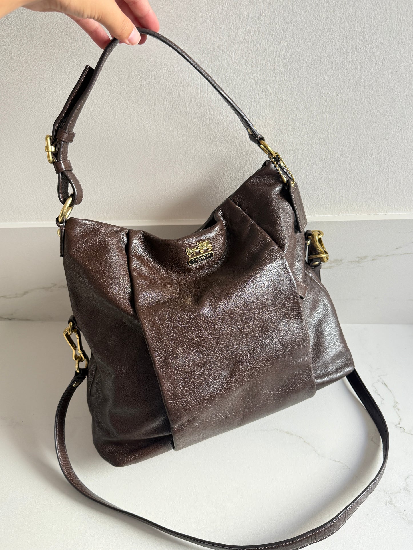 Coach Madison Isabelle Leather Shoulder Bag