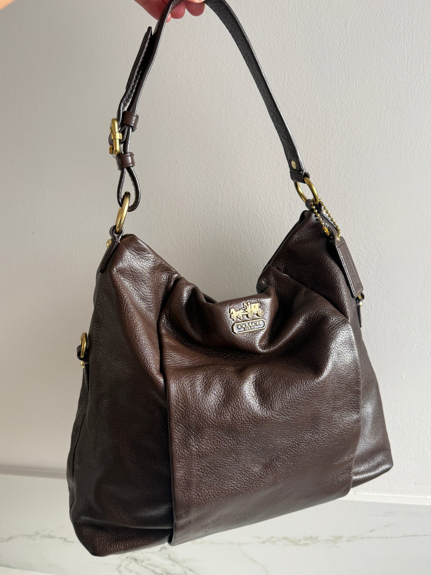 Coach Madison Isabelle Leather Shoulder Bag