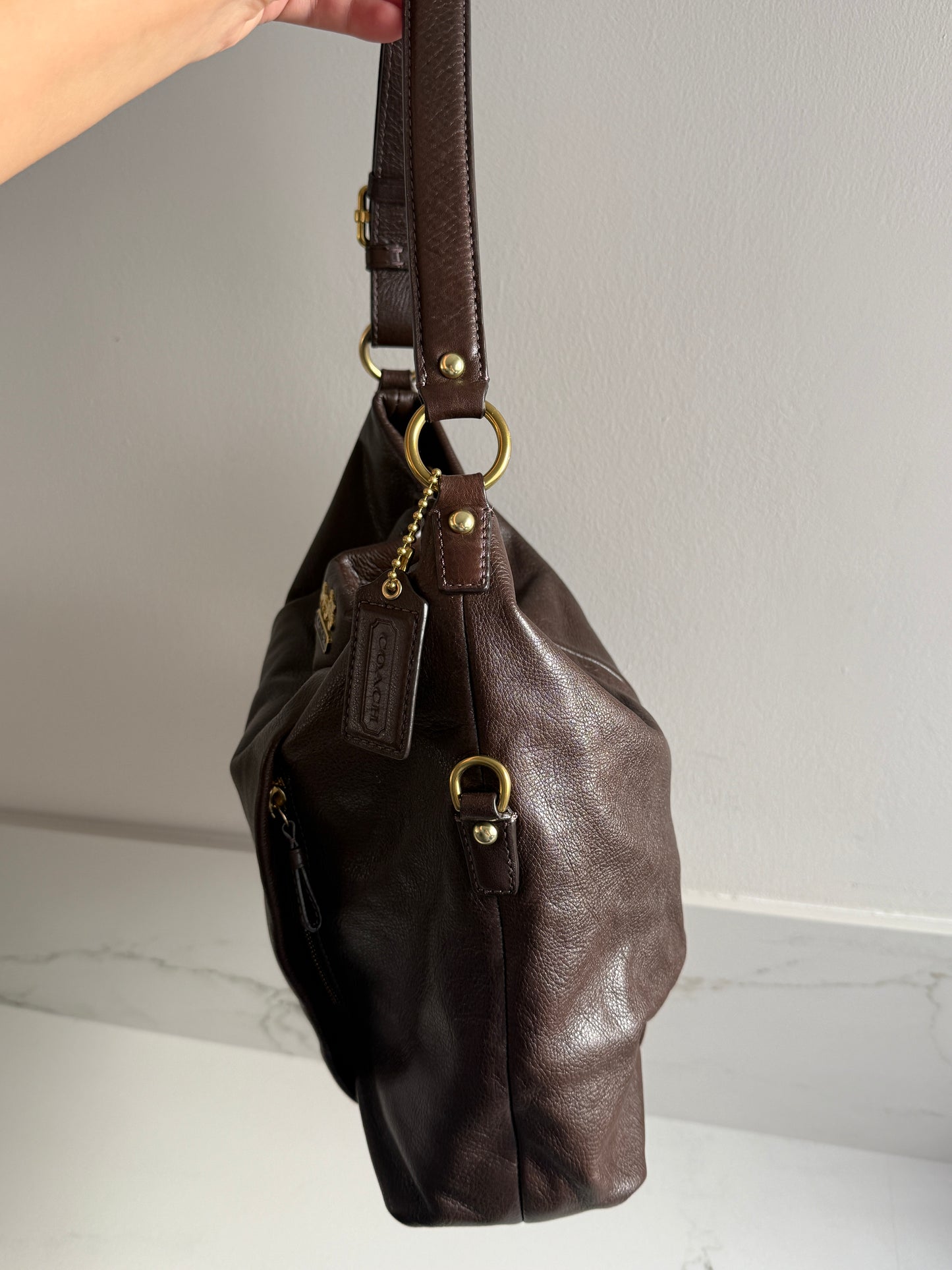 Coach Madison Isabelle Leather Shoulder Bag