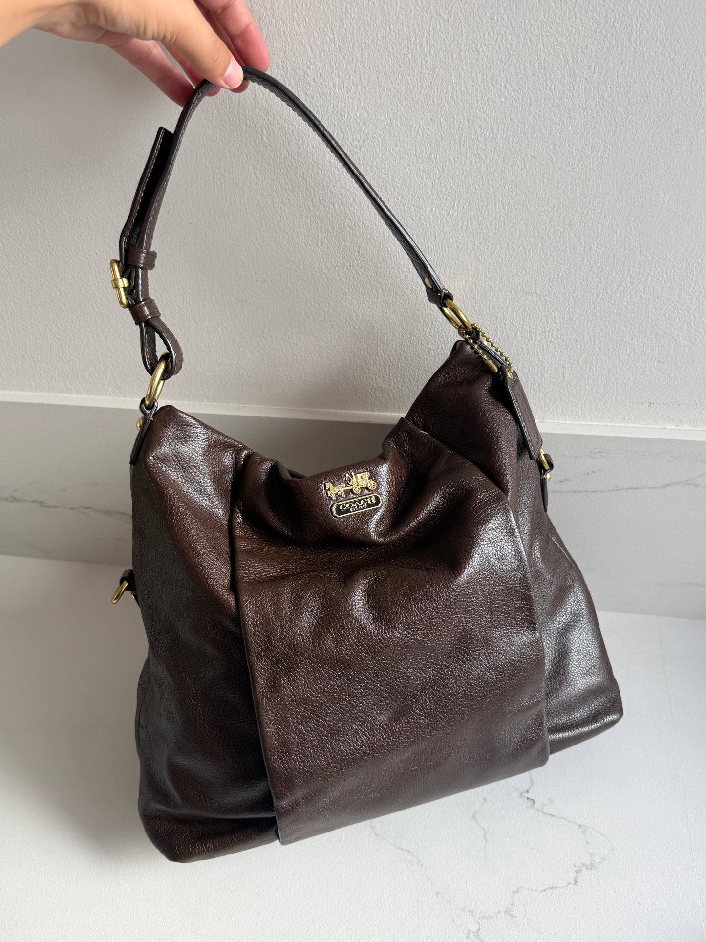 Coach Madison Isabelle Leather Shoulder Bag