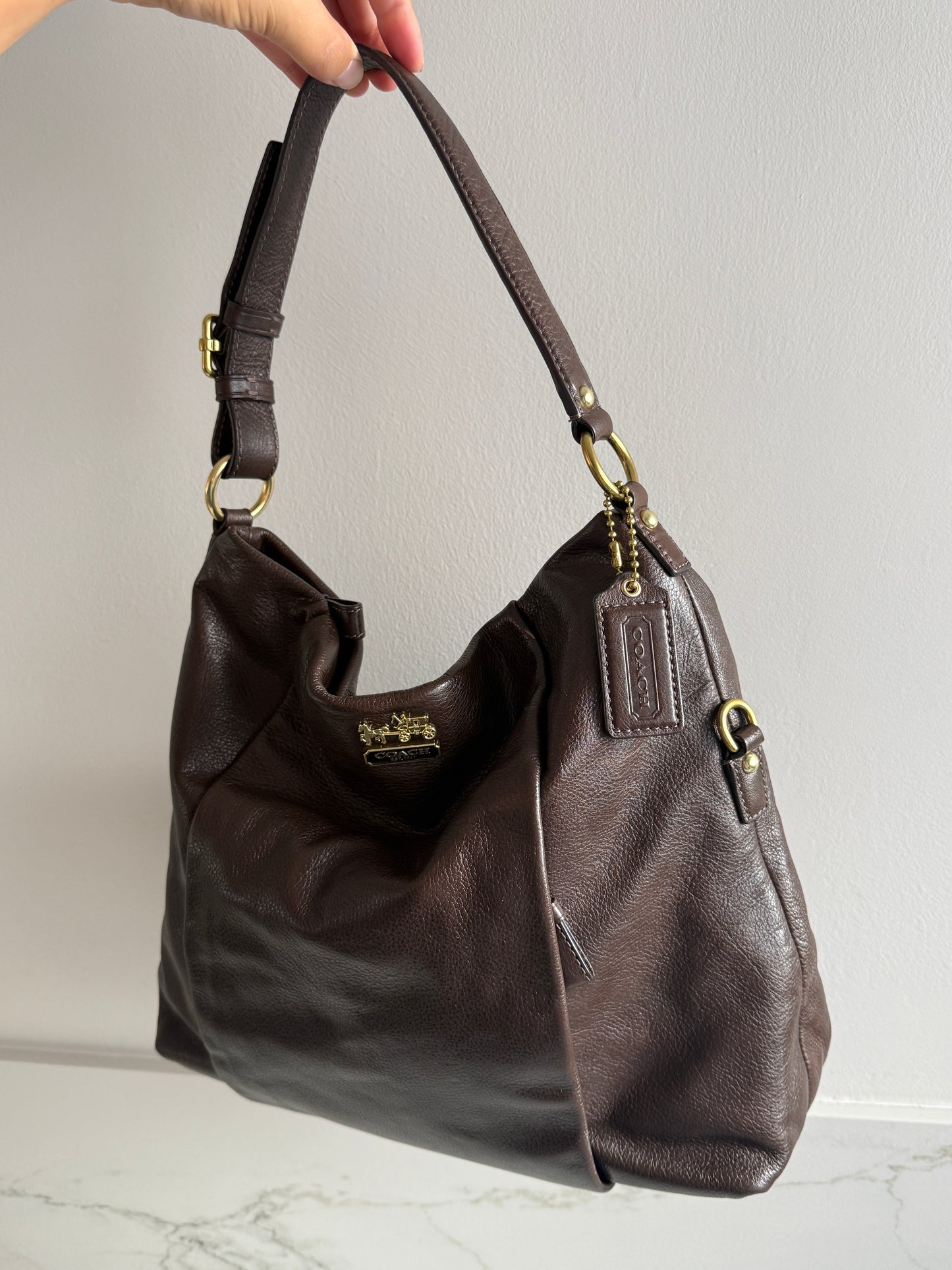 Coach Madison Isabelle Leather Shoulder Bag