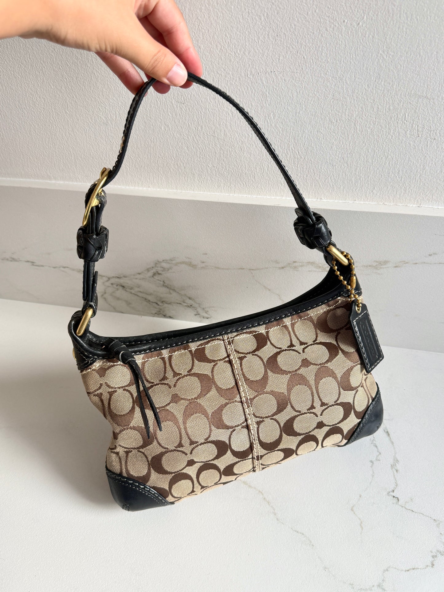 Coach Bleecker Signature Shoulder Bag