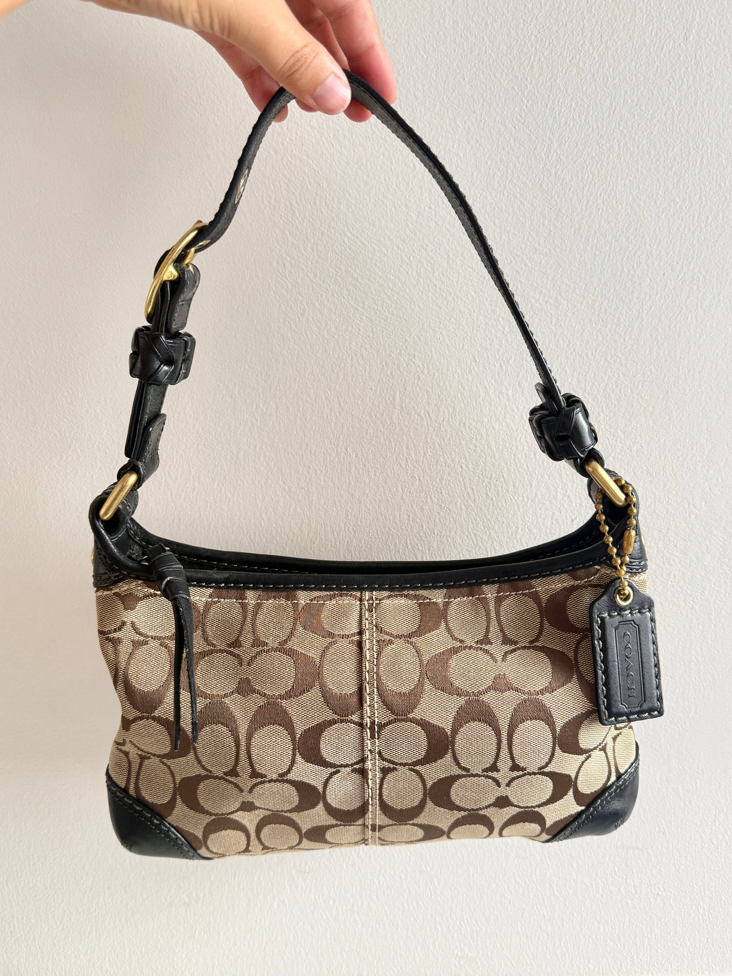 Coach Bleecker Signature Shoulder Bag