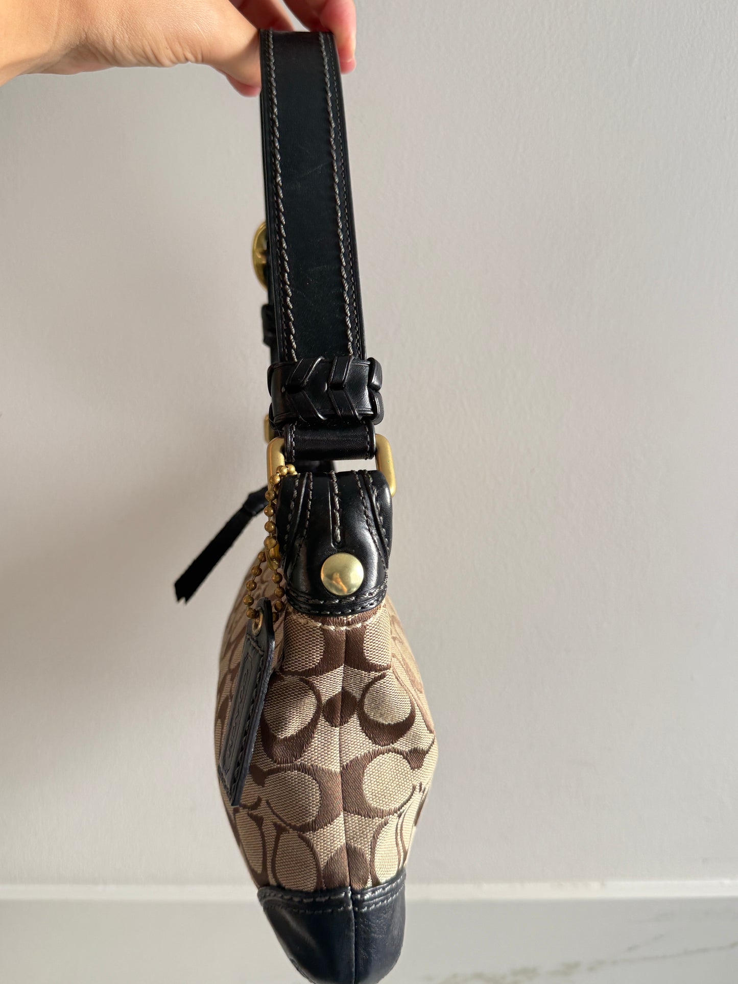 Coach Bleecker Signature Shoulder Bag