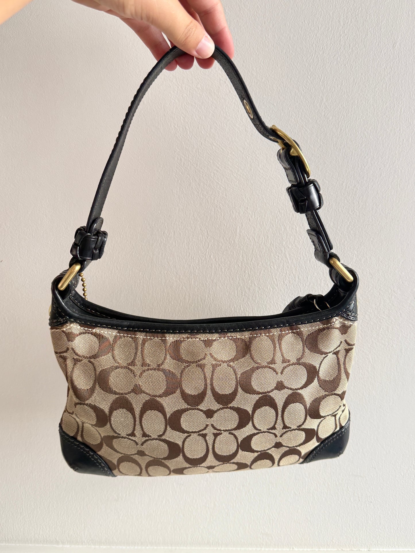 Coach Bleecker Signature Shoulder Bag