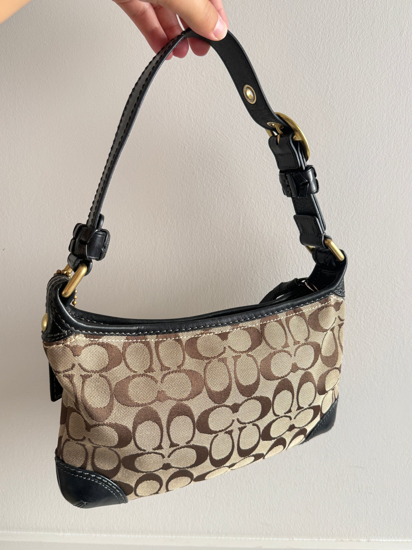 Coach Bleecker Signature Shoulder Bag