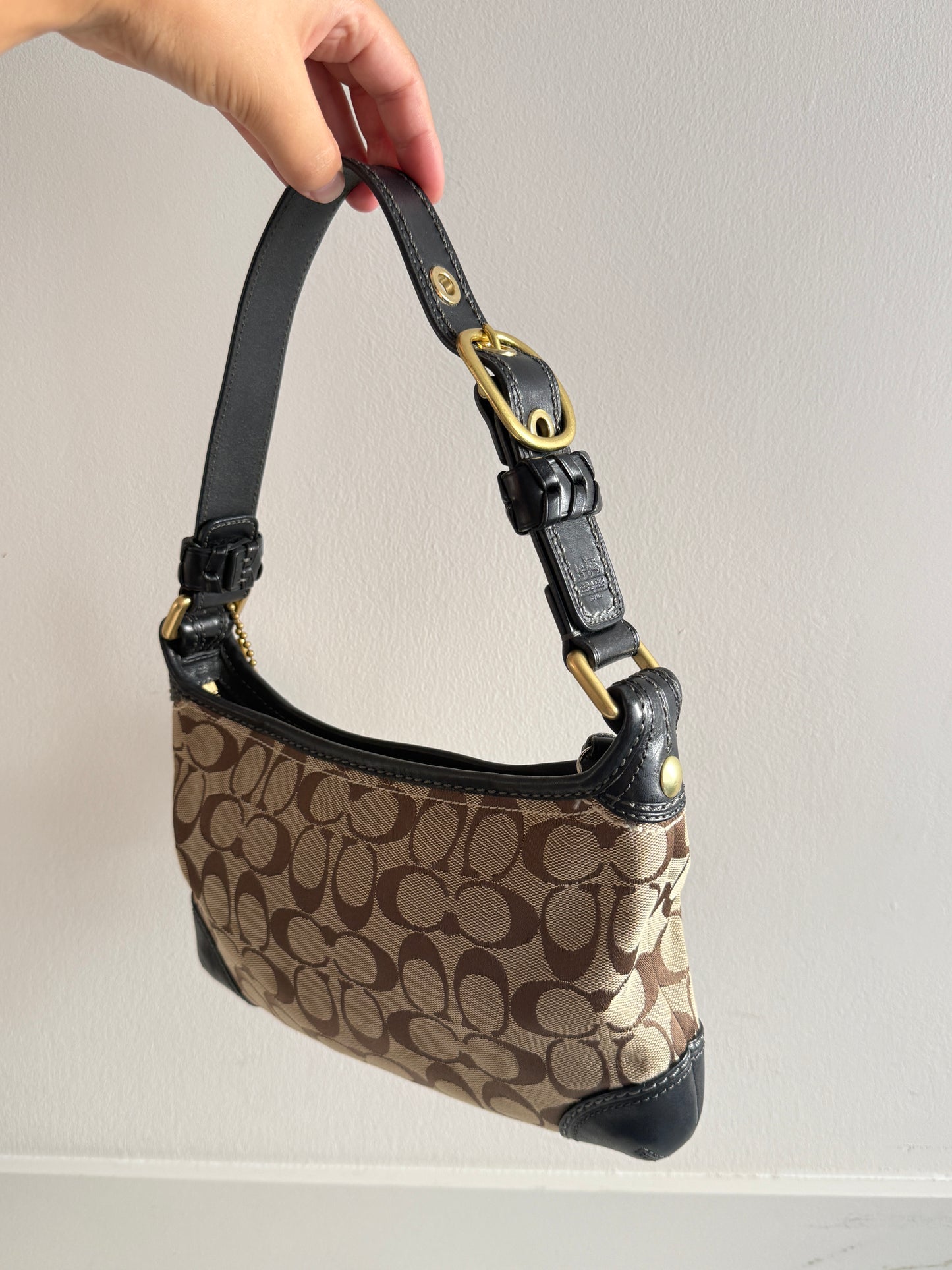 Coach Bleecker Signature Shoulder Bag