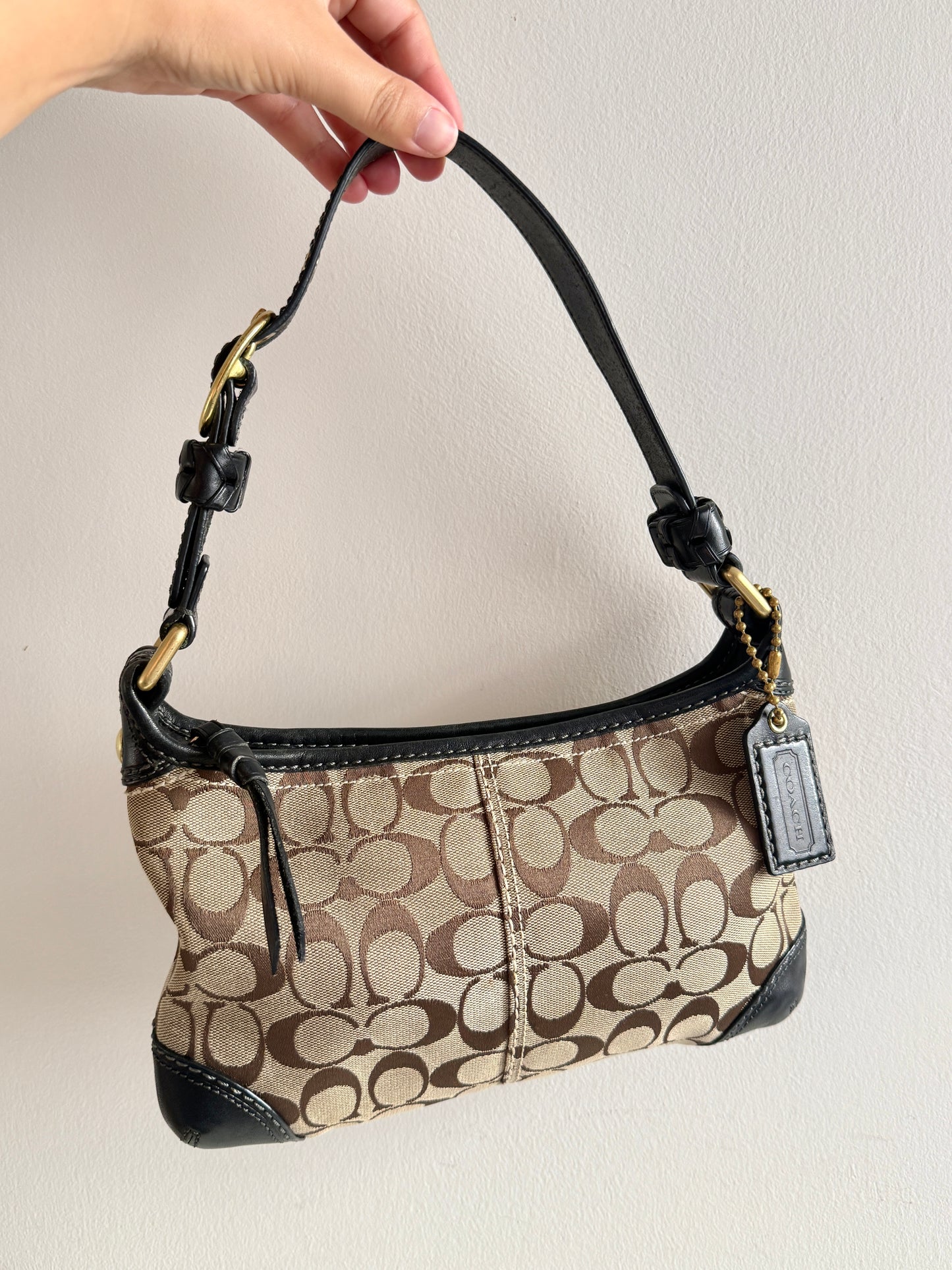Coach Bleecker Signature Shoulder Bag
