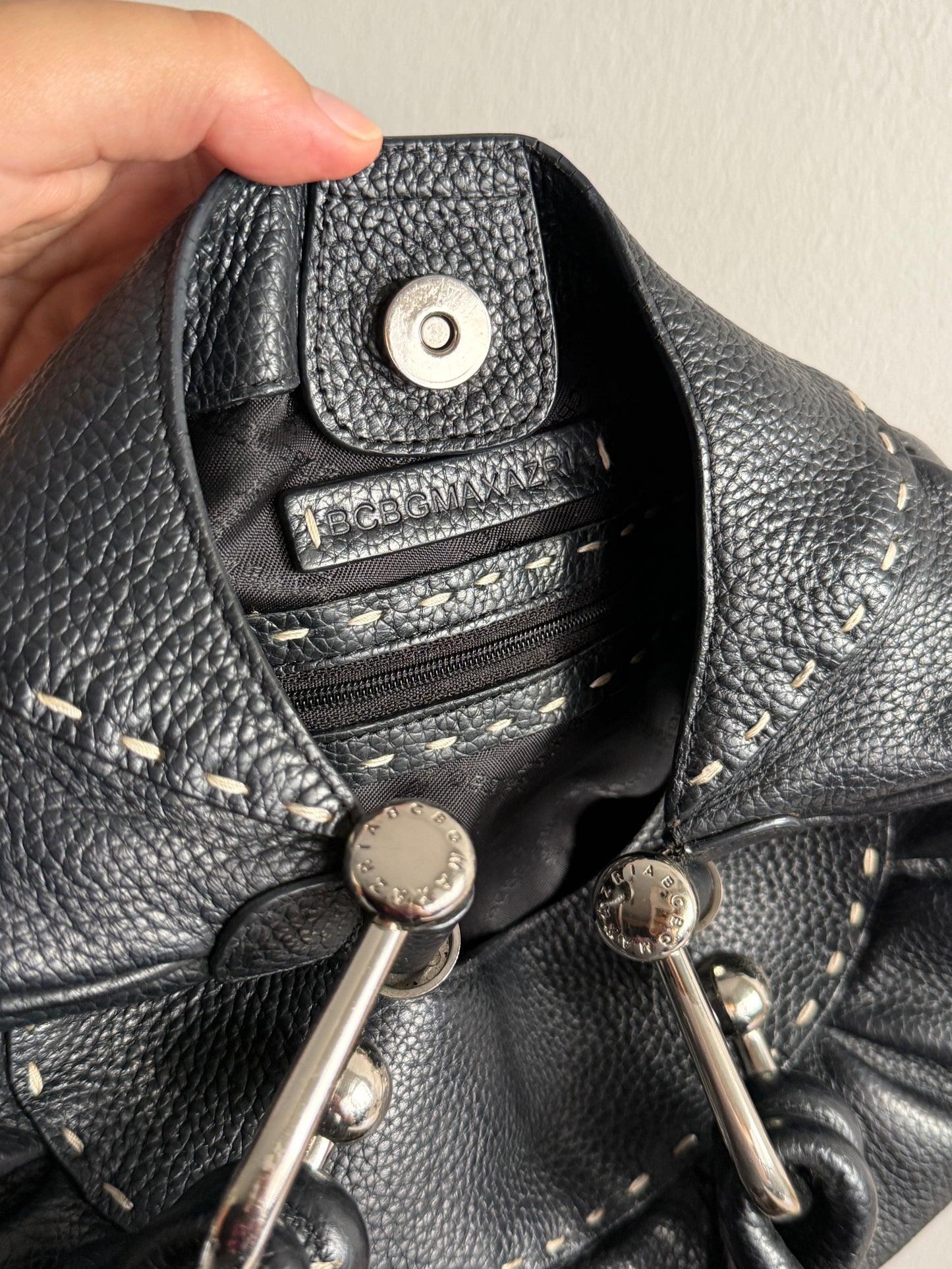 Rare BCBGMaxAzria Black Leather Shoulder Bag