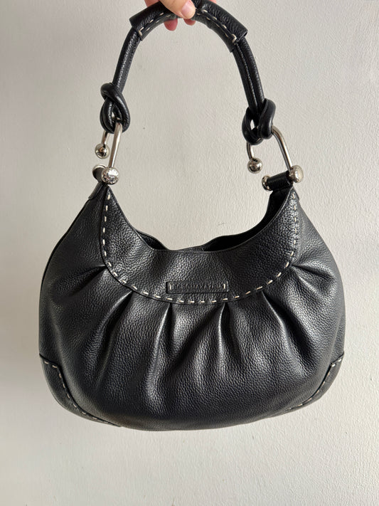 Rare BCBGMaxAzria Black Leather Shoulder Bag