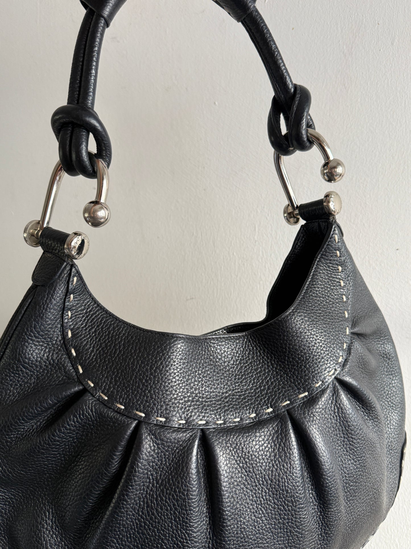 Rare BCBGMaxAzria Black Leather Shoulder Bag