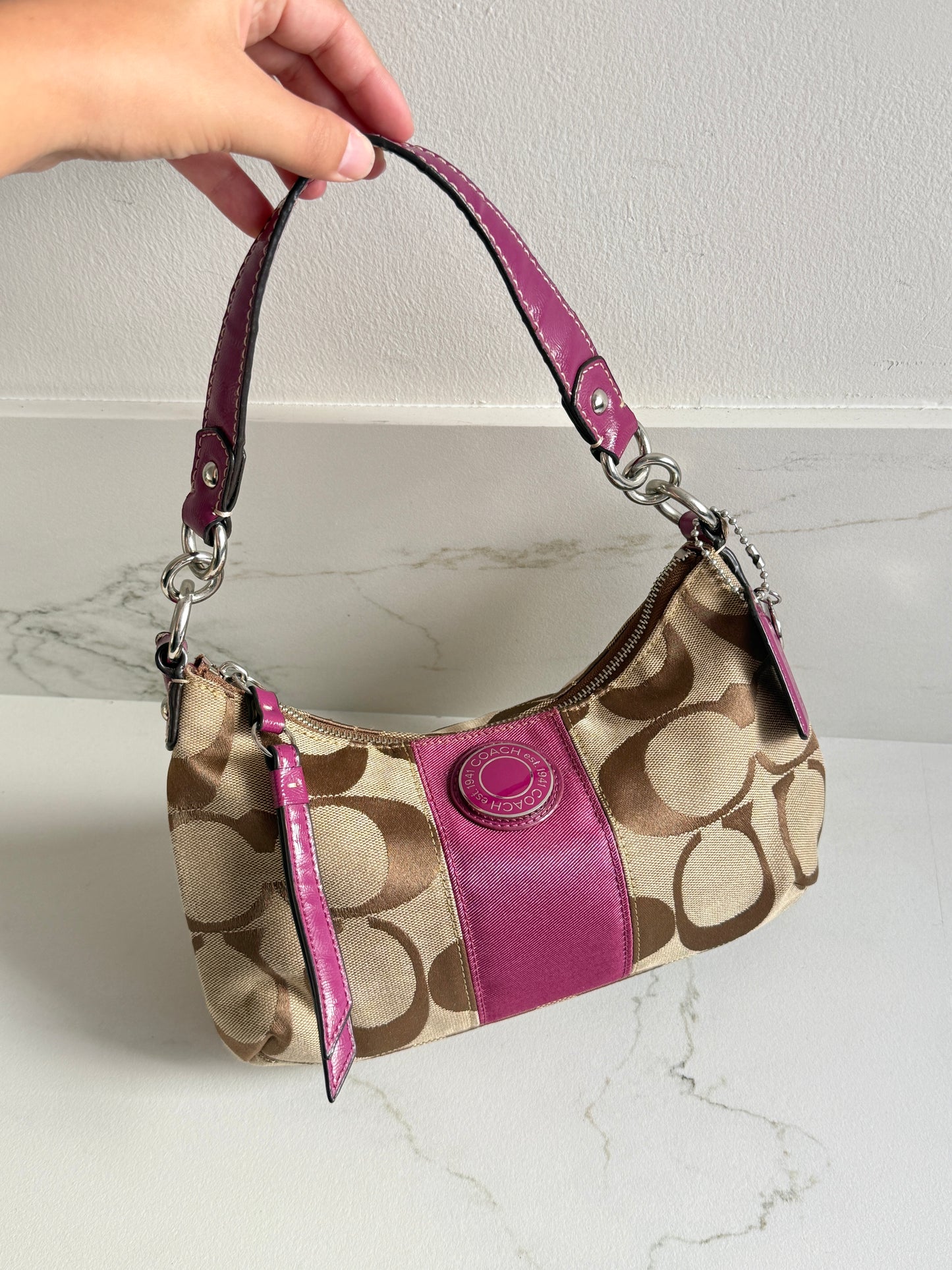 Rare Coach Signature Shoulder Bag