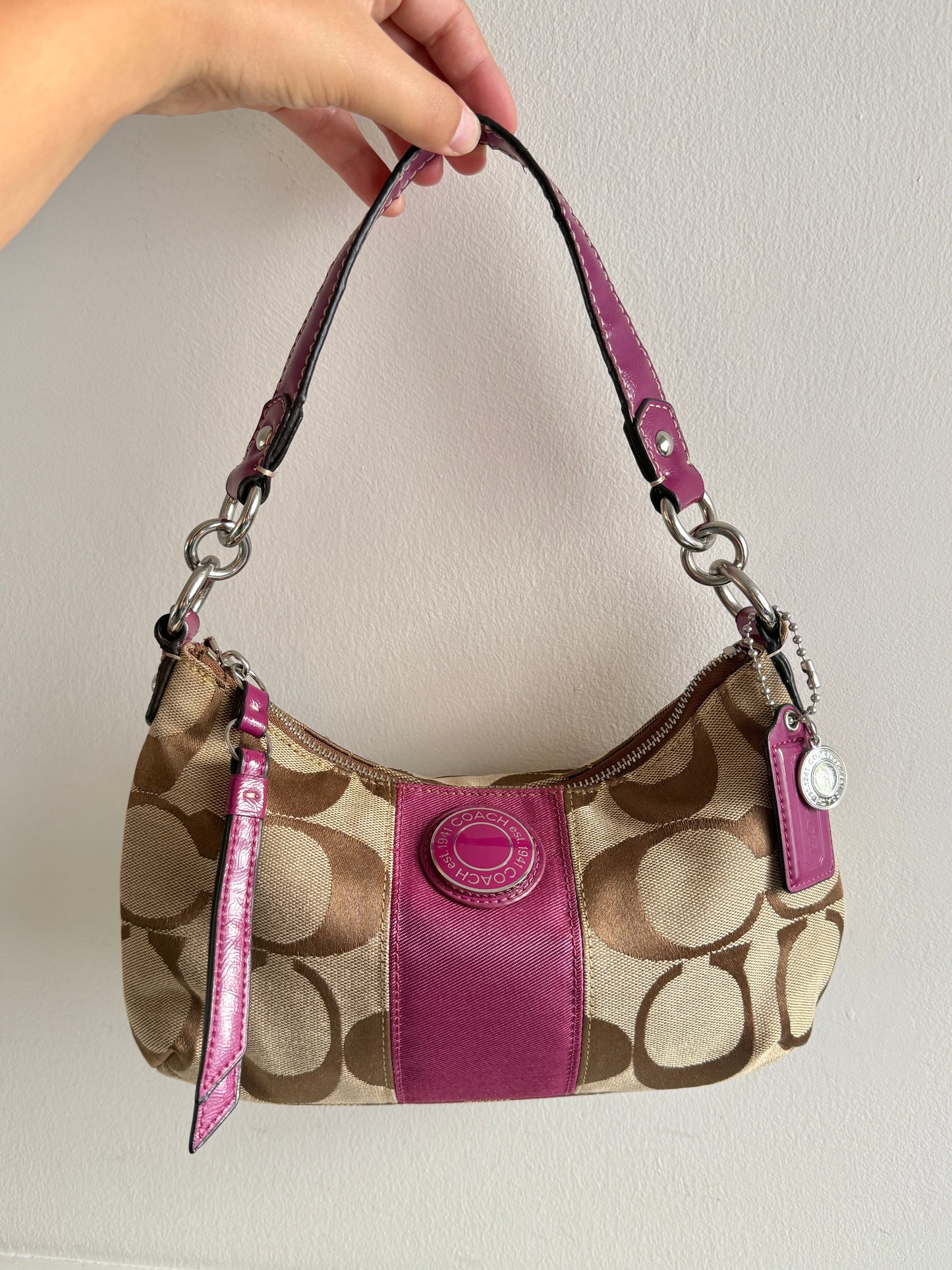 Rare Coach Signature Shoulder Bag