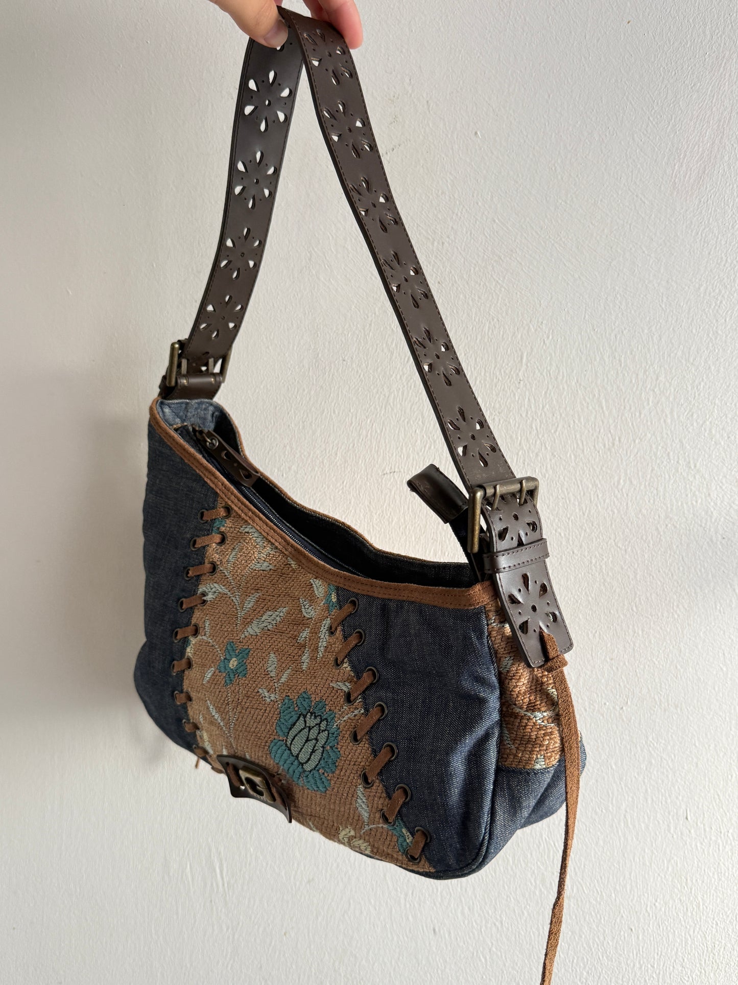 Super Rare Guess Denim Shoulder Bag