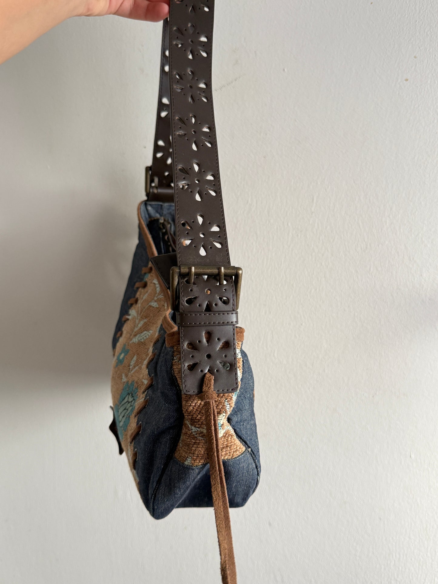 Super Rare Guess Denim Shoulder Bag