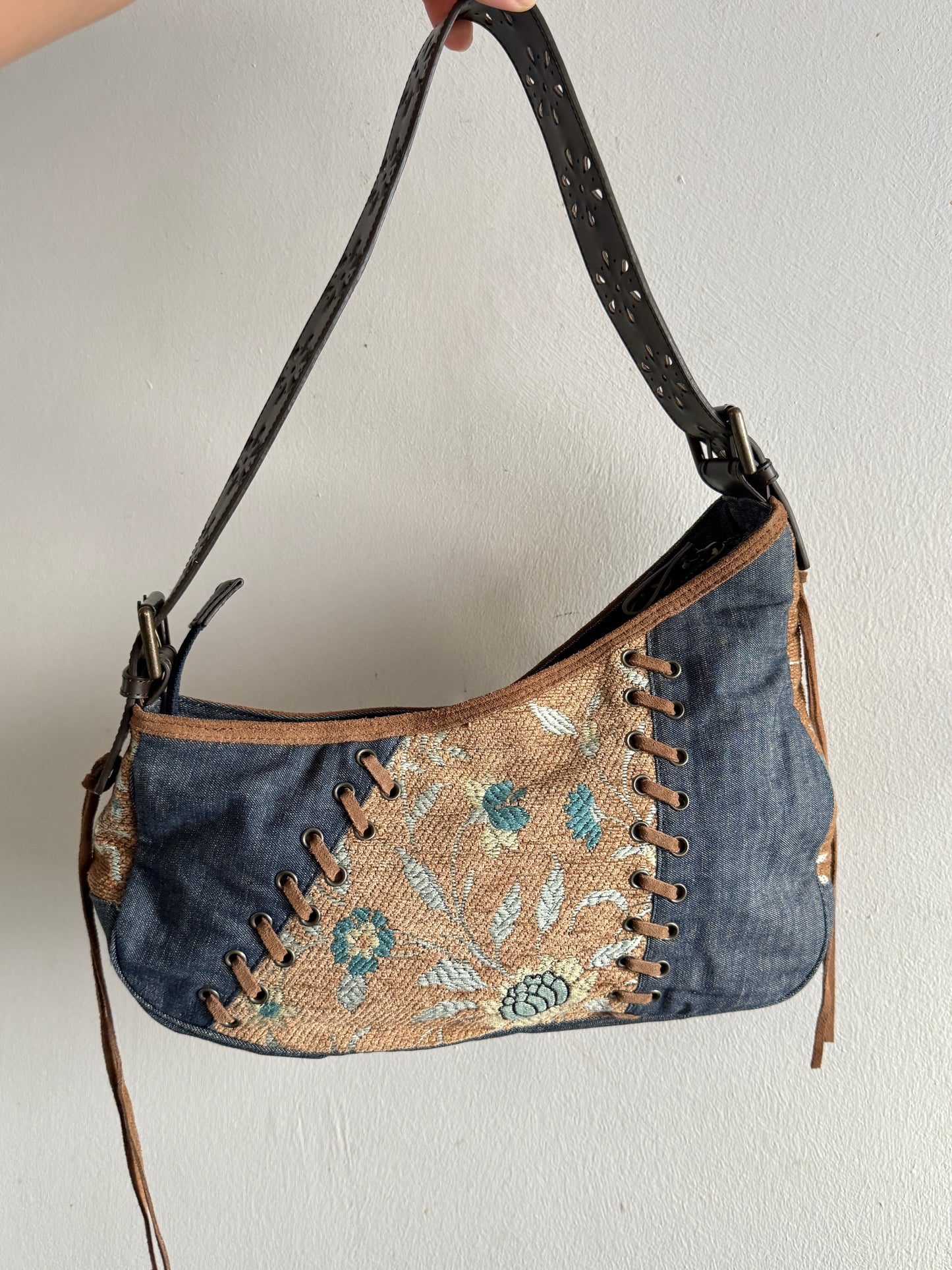 Super Rare Guess Denim Shoulder Bag