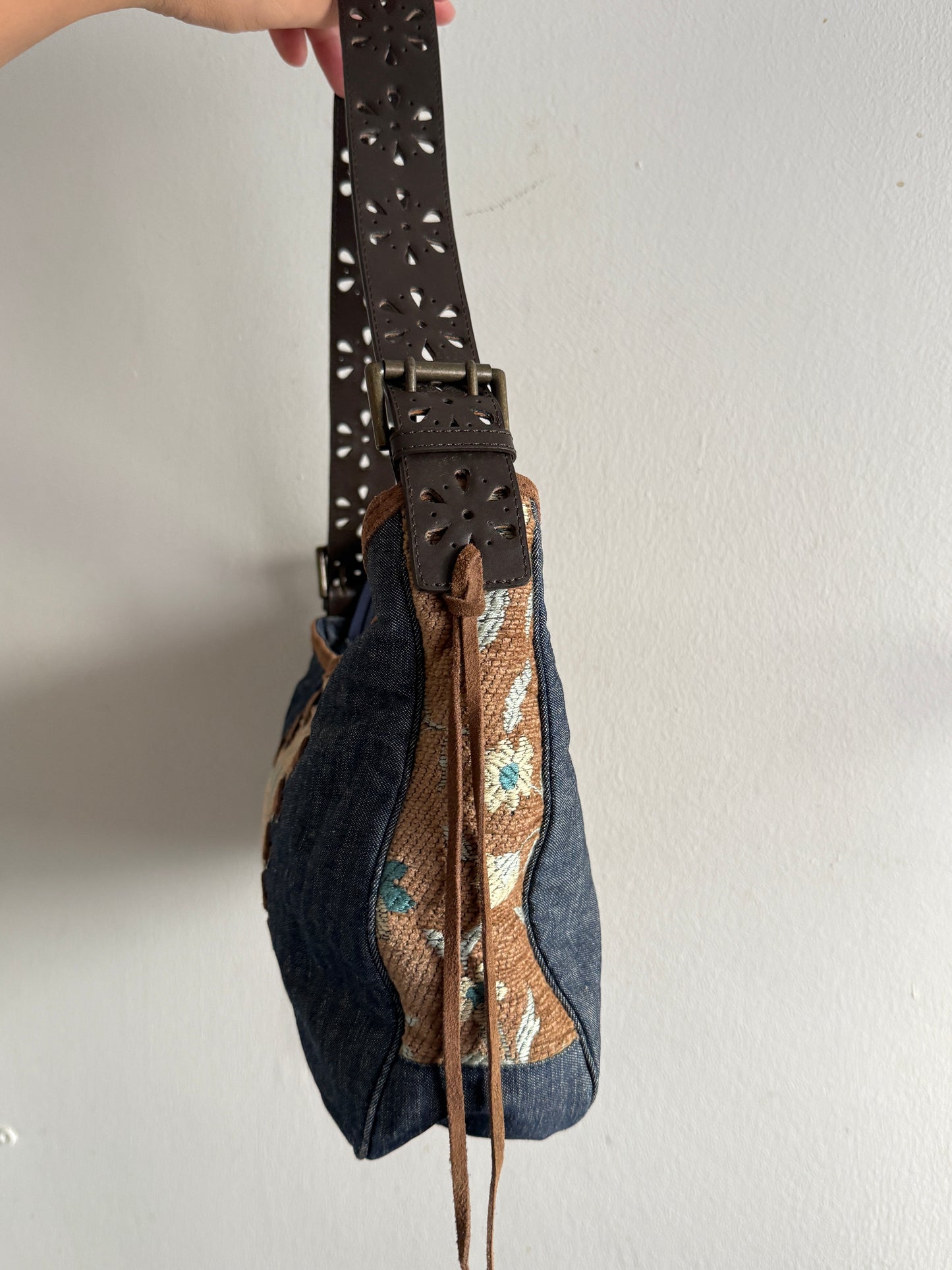 Super Rare Guess Denim Shoulder Bag