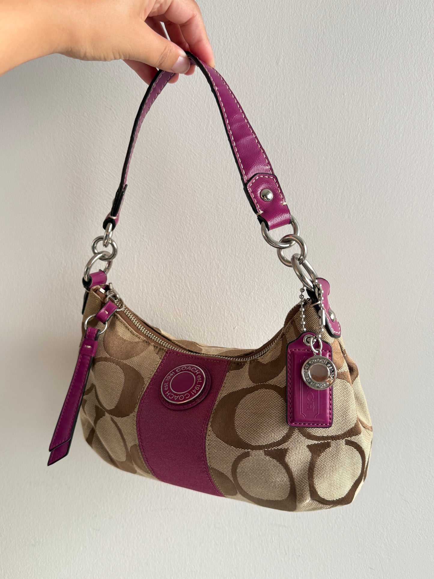 Rare Coach Signature Shoulder Bag