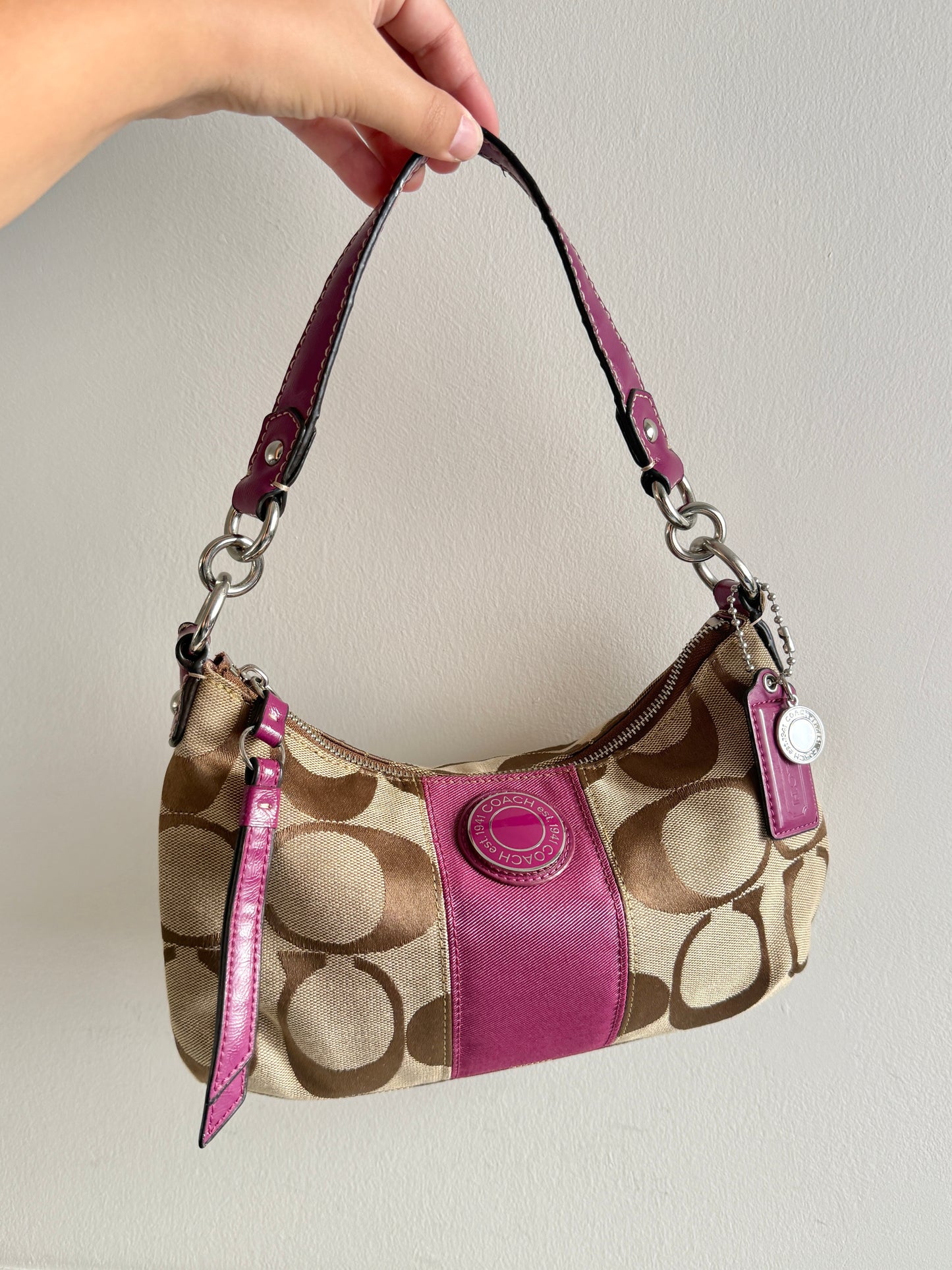 Rare Coach Signature Shoulder Bag