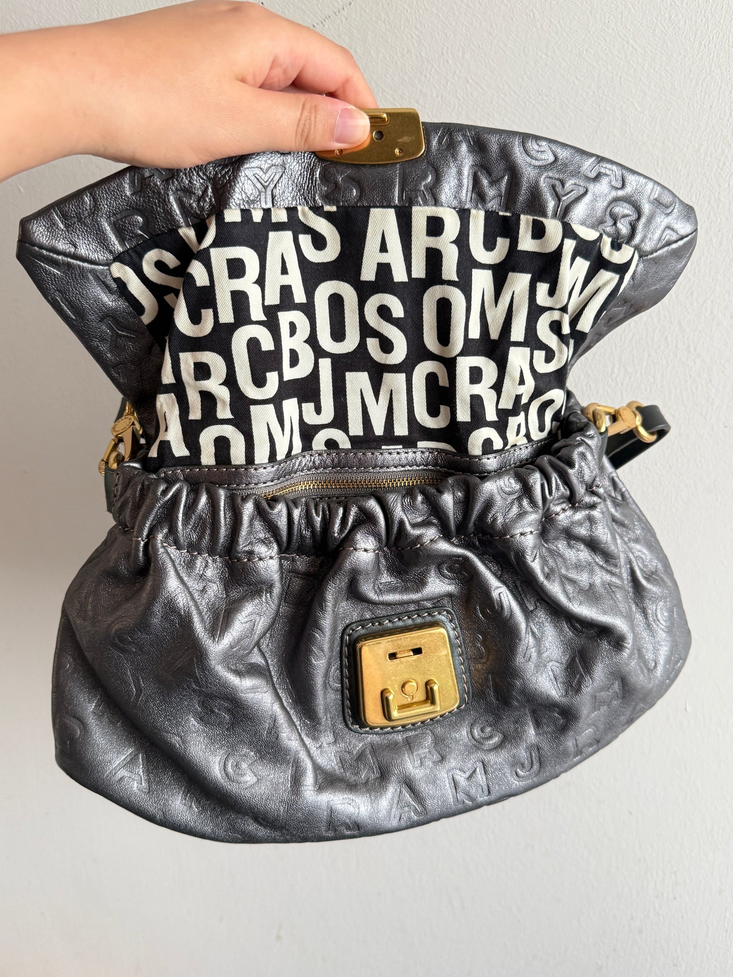 Super Rare Marc by Marc Jacobs Dreamy Logo Linda Shoulder Bag