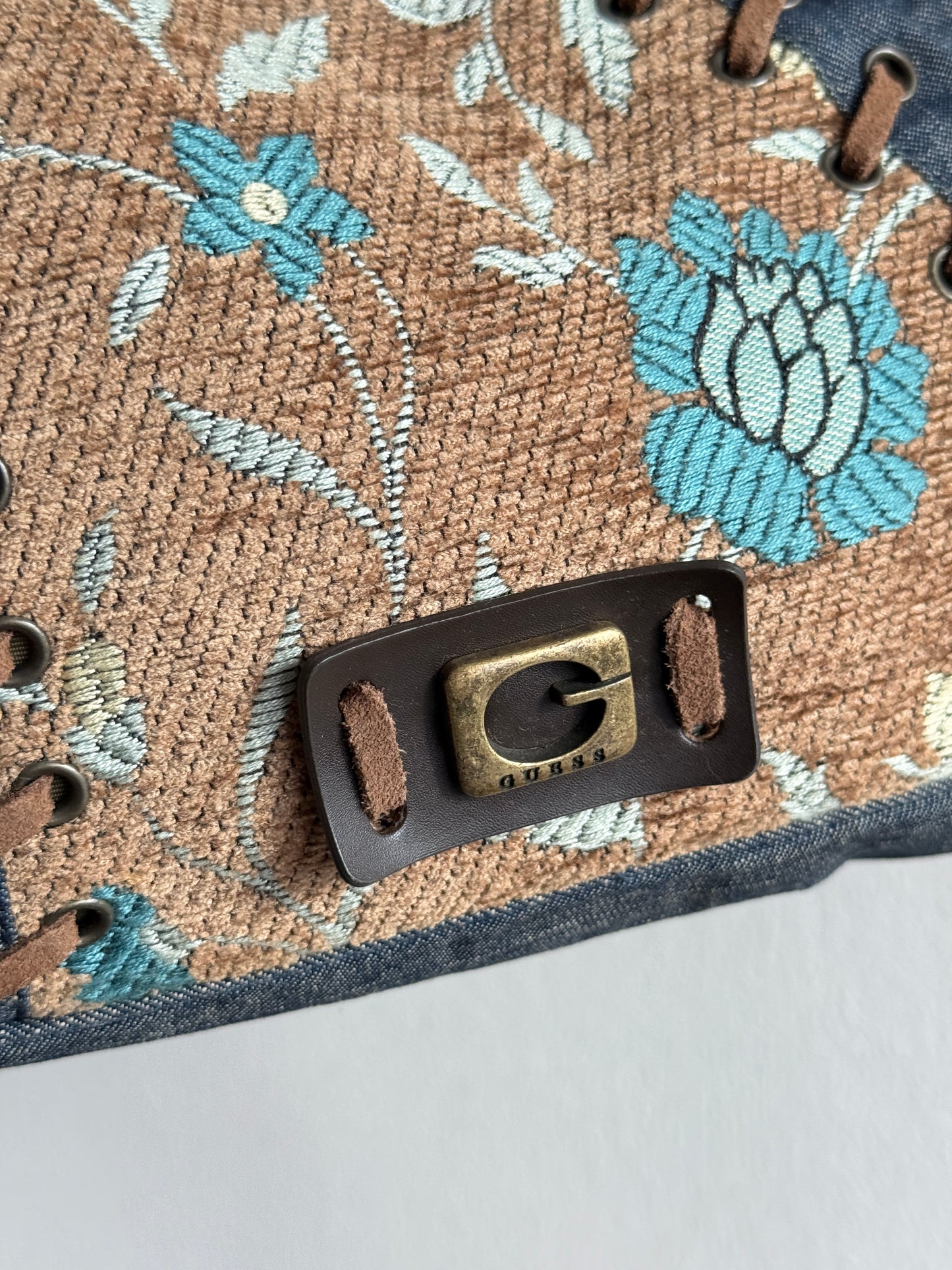 Super Rare Guess Denim Shoulder Bag