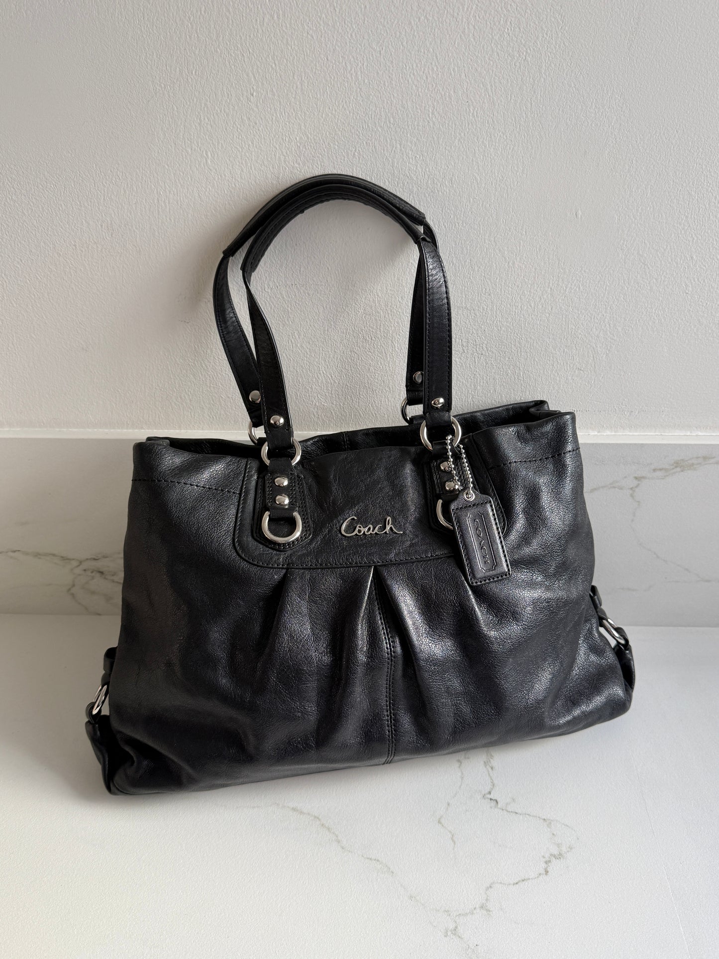 Coach Ashley Leather Carryall Shoulder Bag
