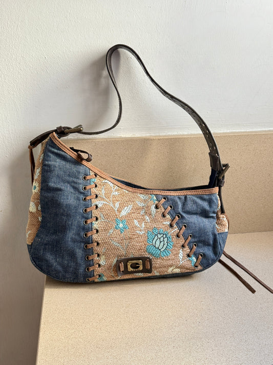 Super Rare Guess Denim Shoulder Bag