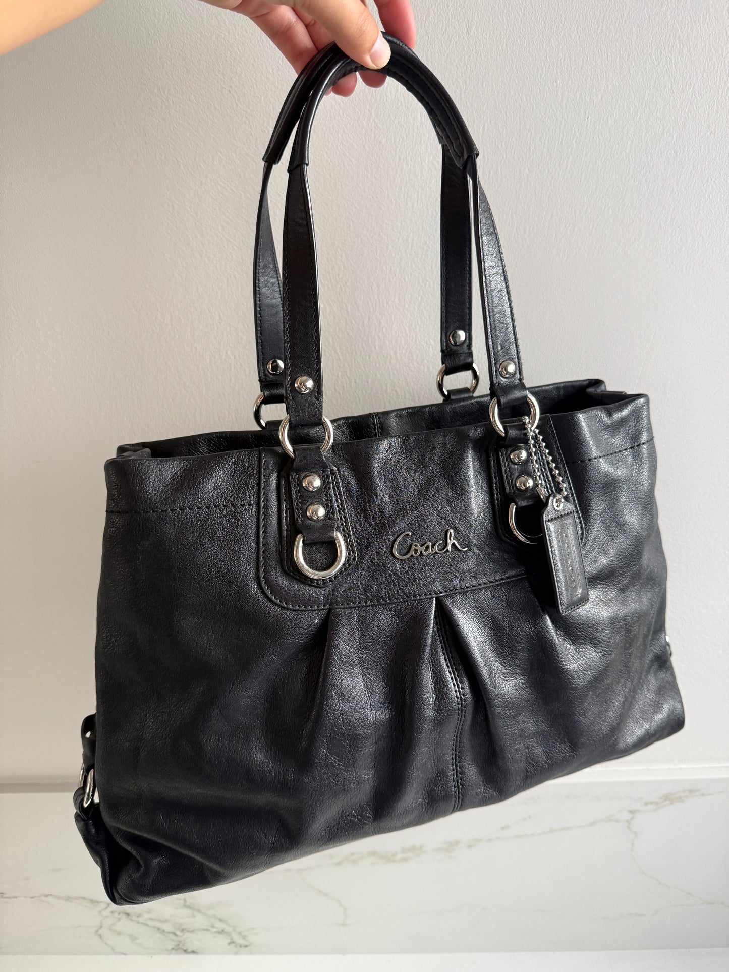 Coach Ashley Leather Carryall Shoulder Bag