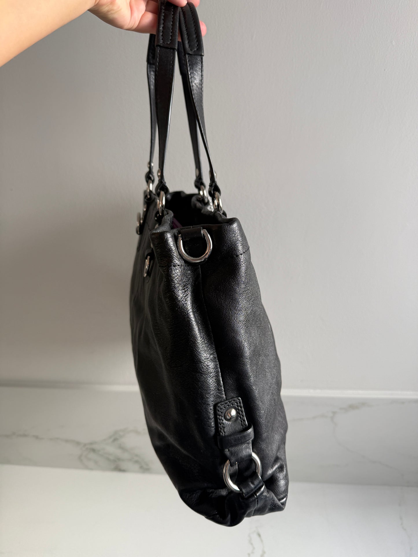 Coach Ashley Leather Carryall Shoulder Bag