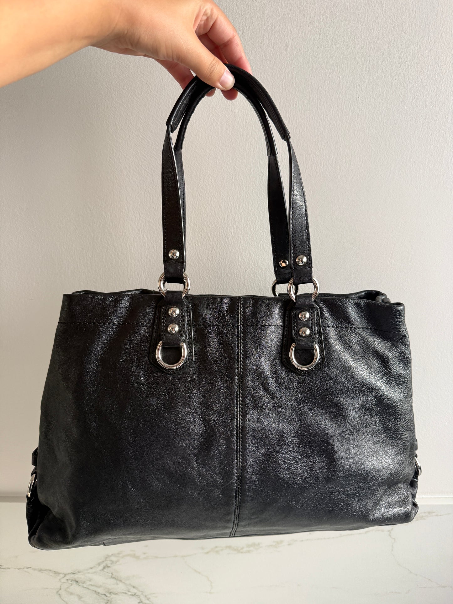 Coach Ashley Leather Carryall Shoulder Bag