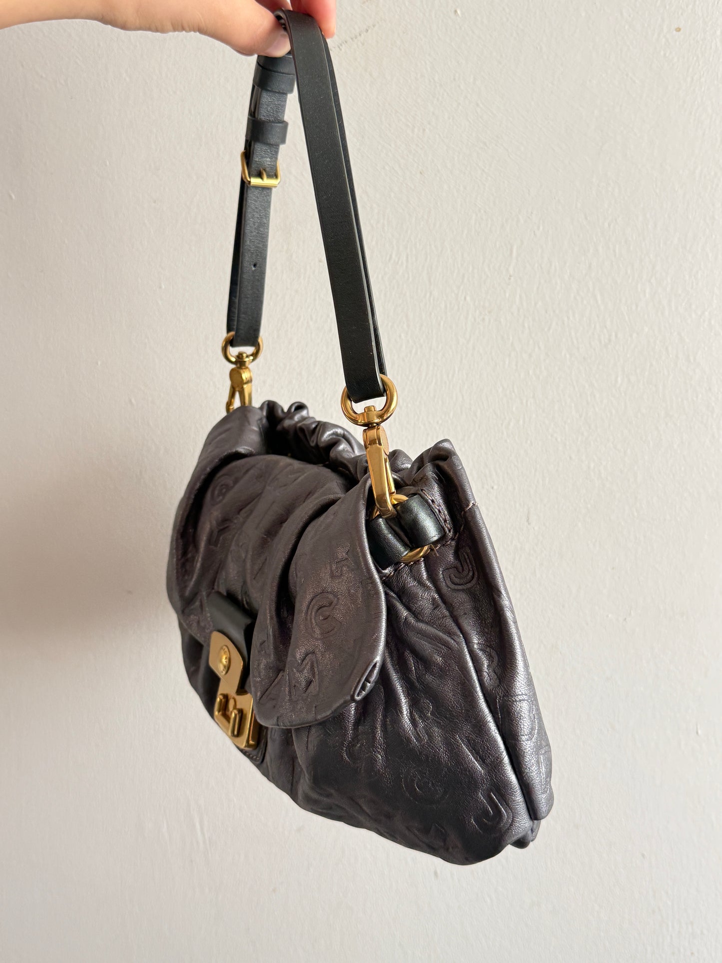 Super Rare Marc by Marc Jacobs Dreamy Logo Linda Shoulder Bag