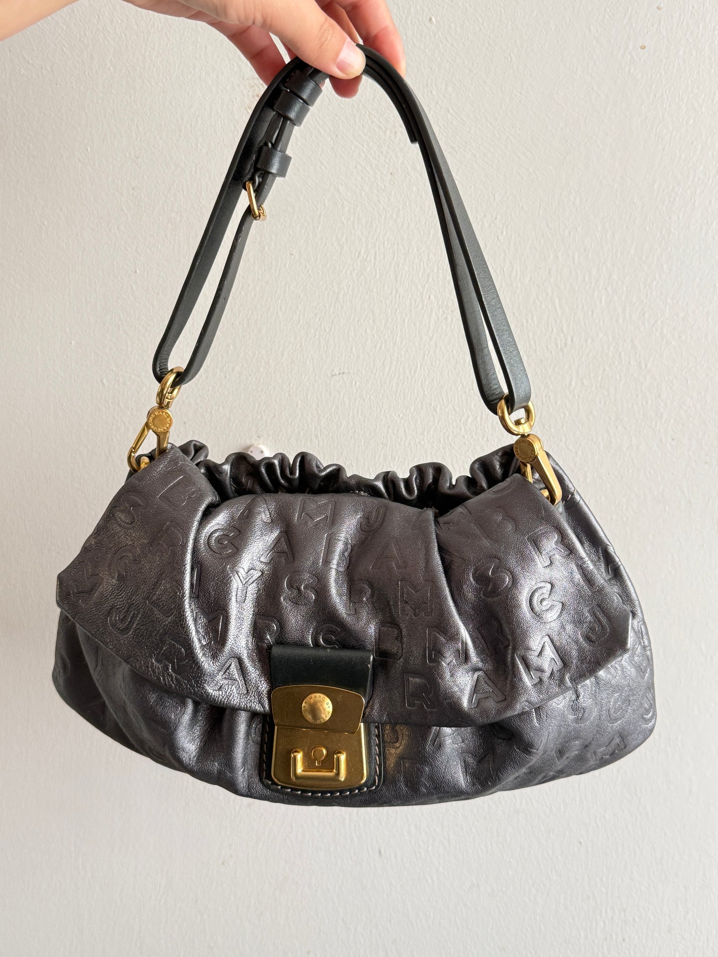 Super Rare Marc by Marc Jacobs Dreamy Logo Linda Shoulder Bag