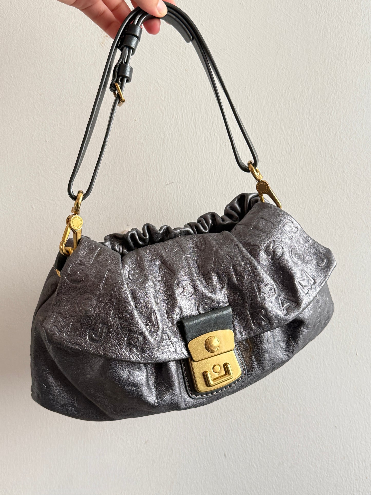 Super Rare Marc by Marc Jacobs Dreamy Logo Linda Shoulder Bag