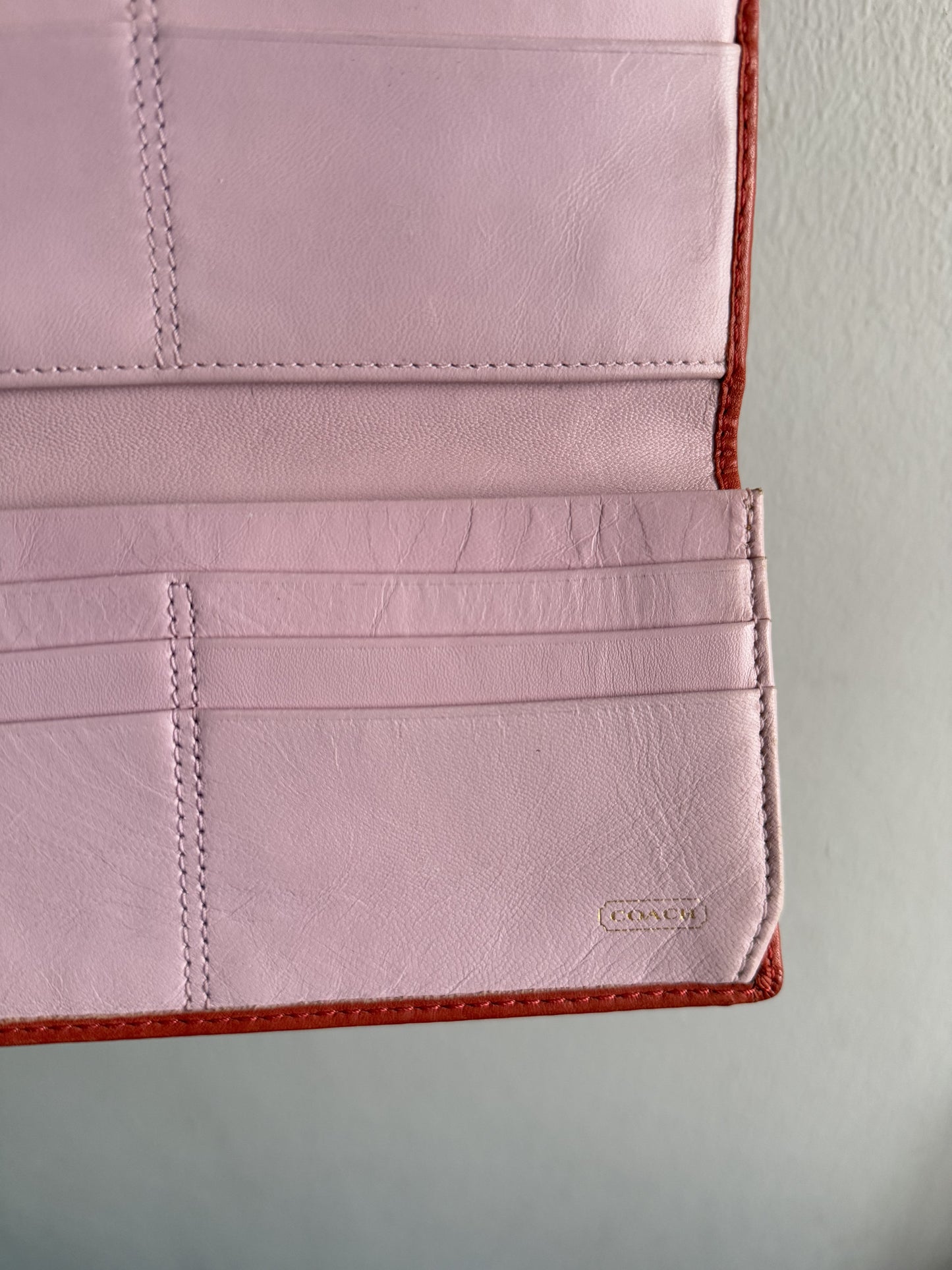 Super Rare Coach Bleecker Signature Long Wallet