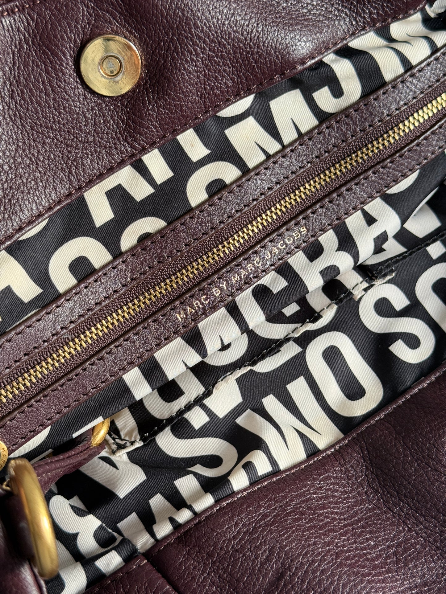 Super Rare Marc by Marc Jacobs Classic Q Fran Leather Shoulder Bag