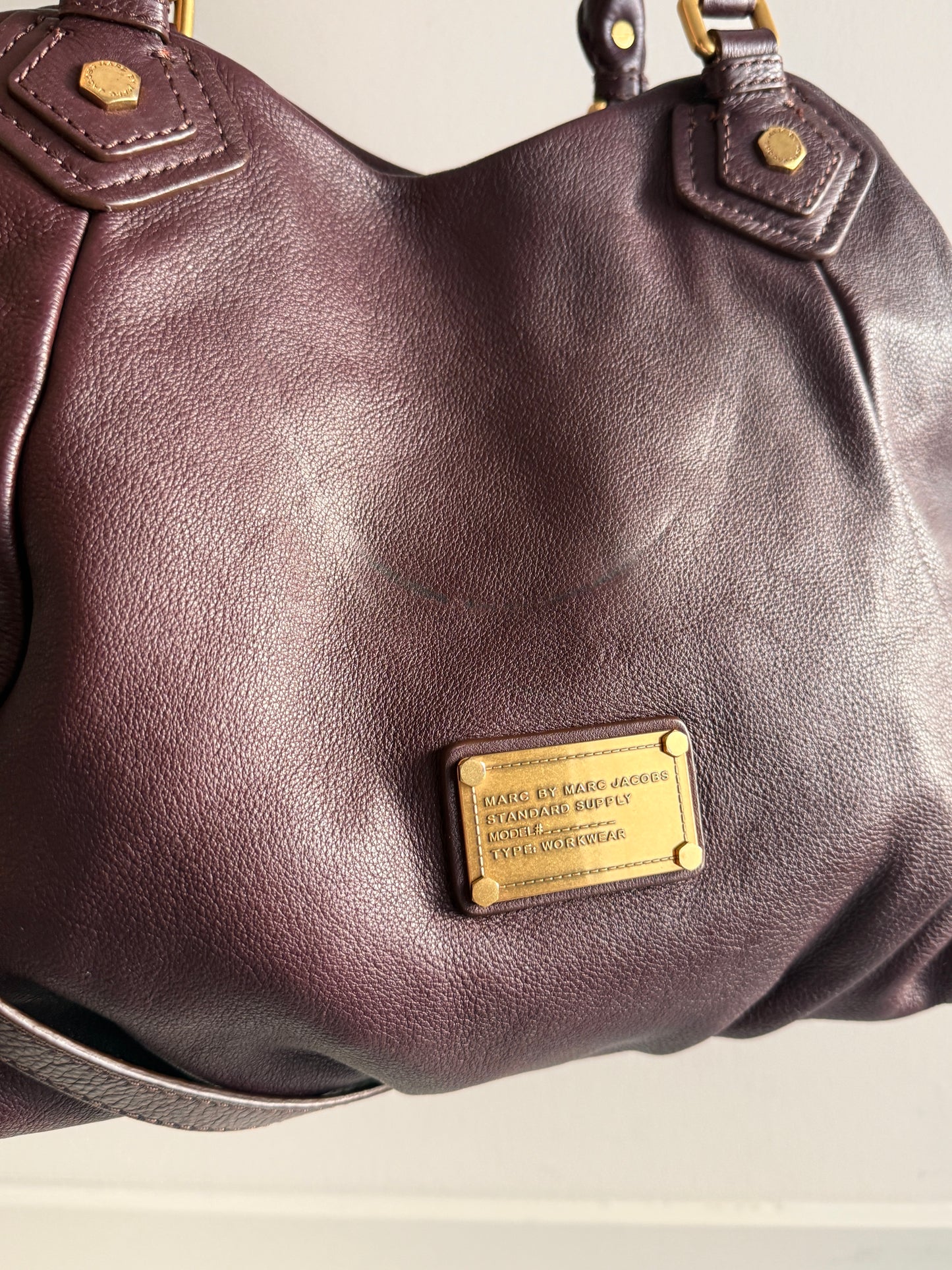 Super Rare Marc by Marc Jacobs Classic Q Fran Leather Shoulder Bag