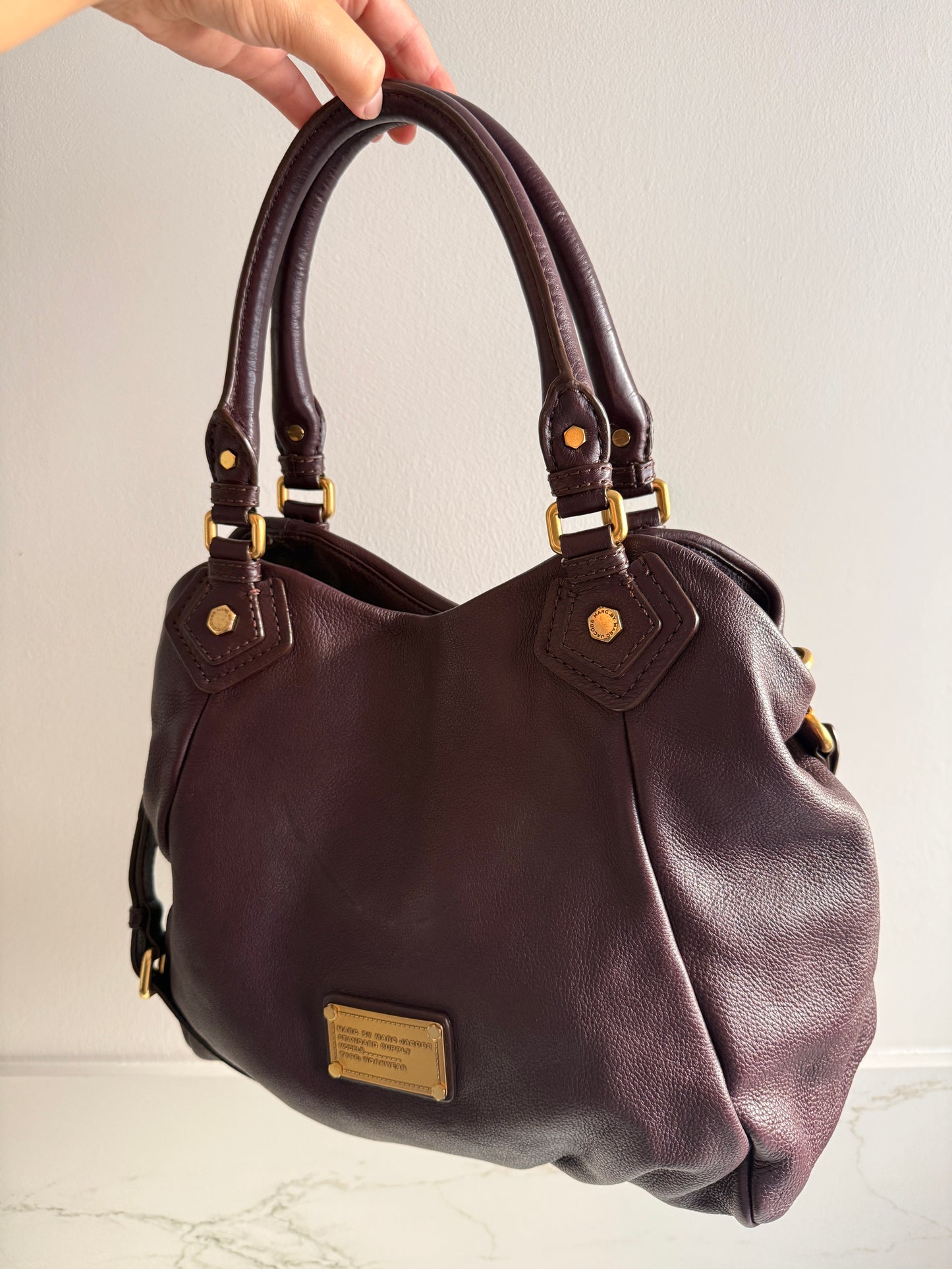 Super Rare Marc by Marc Jacobs Classic Q Fran Leather Shoulder Bag
