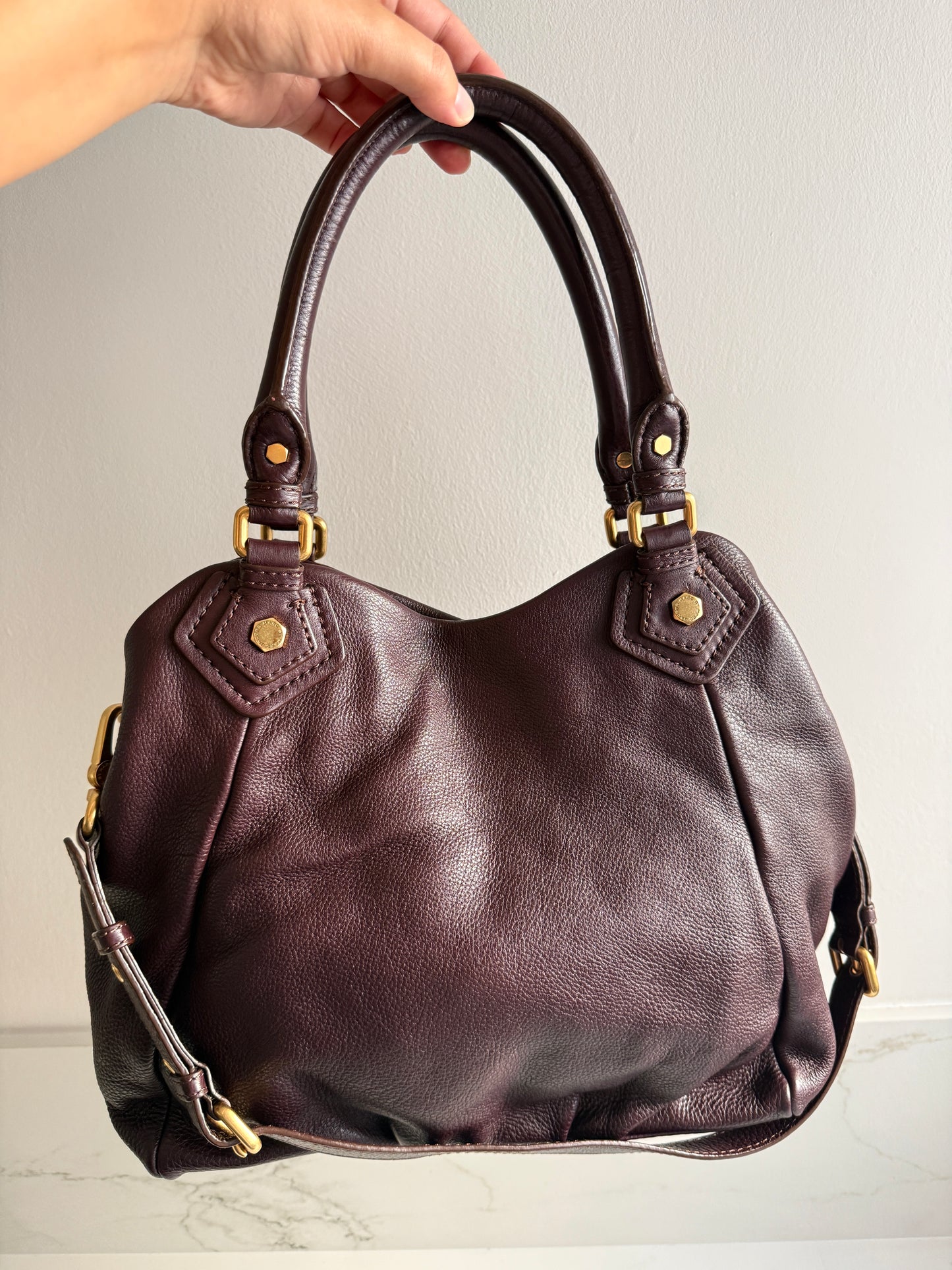 Super Rare Marc by Marc Jacobs Classic Q Fran Leather Shoulder Bag
