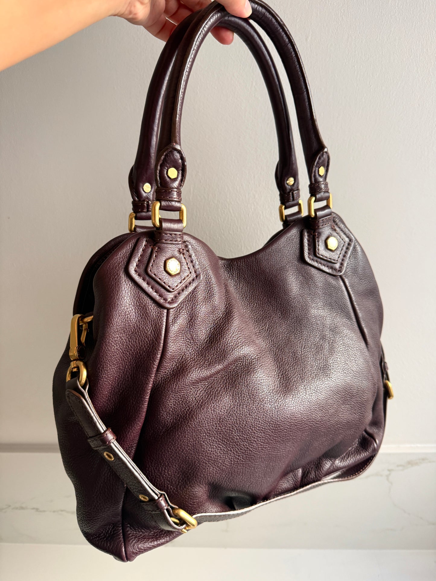 Super Rare Marc by Marc Jacobs Classic Q Fran Leather Shoulder Bag