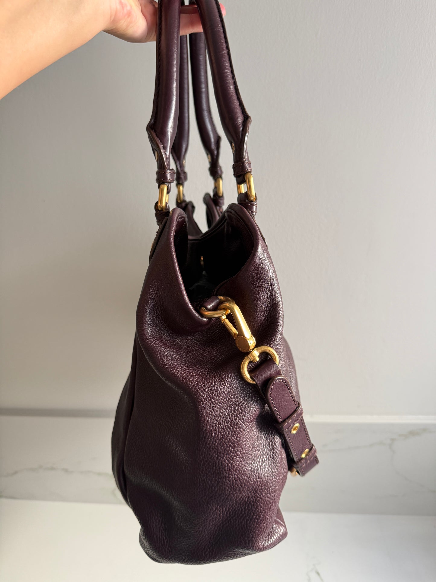 Super Rare Marc by Marc Jacobs Classic Q Fran Leather Shoulder Bag