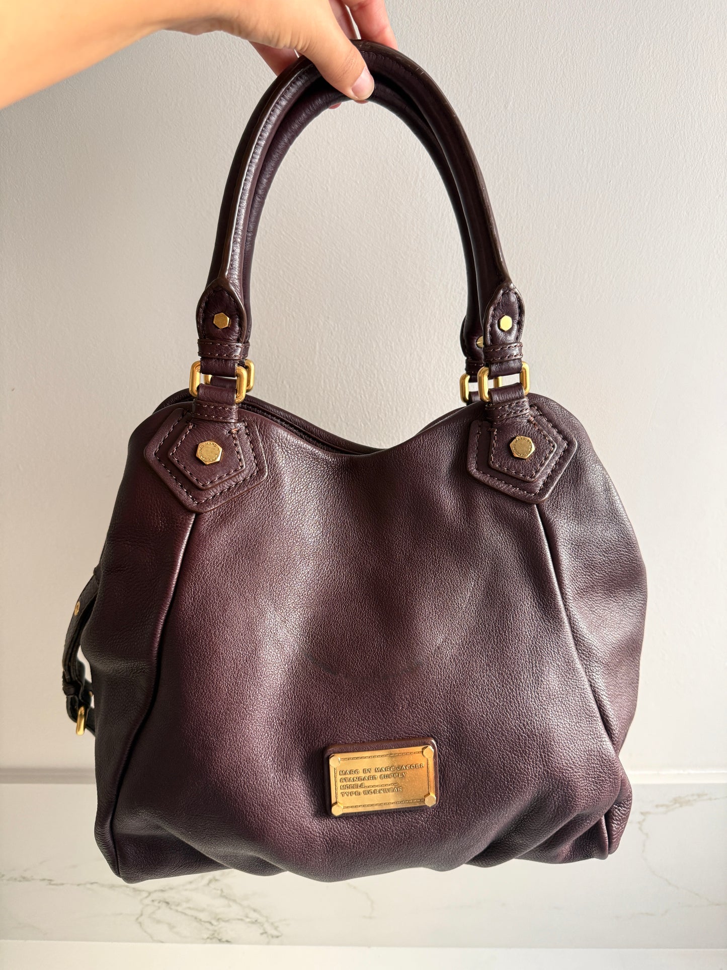 Super Rare Marc by Marc Jacobs Classic Q Fran Leather Shoulder Bag