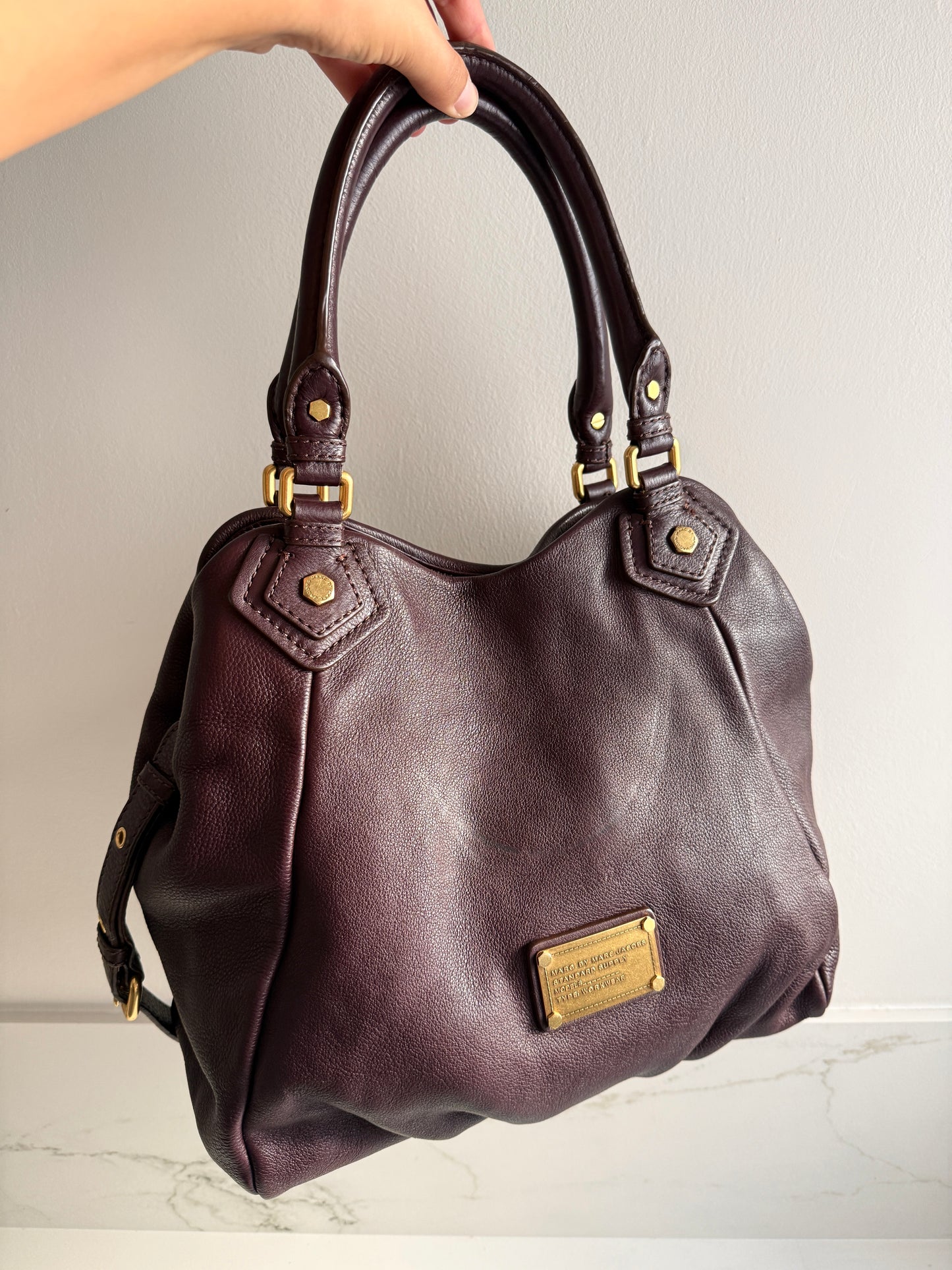 Super Rare Marc by Marc Jacobs Classic Q Fran Leather Shoulder Bag