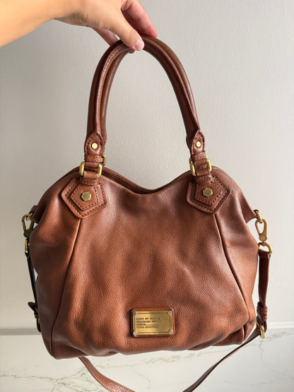 Marc by Marc Jacobs Classic Q Fran Brown Leather Shoulder Bag