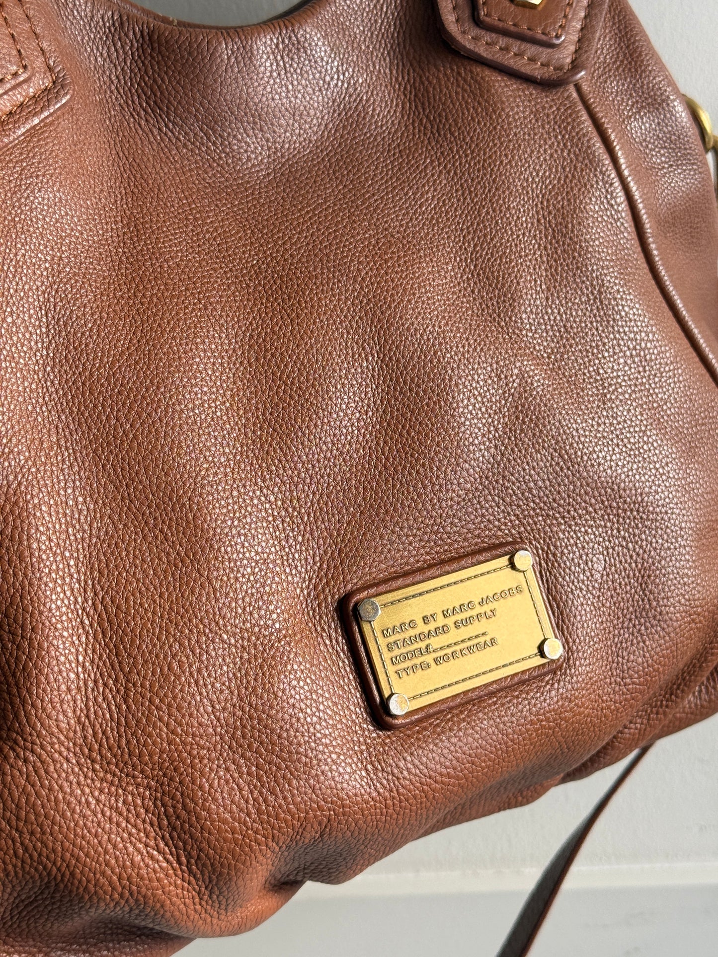 Marc by Marc Jacobs Classic Q Fran Leather Shoulder Bag