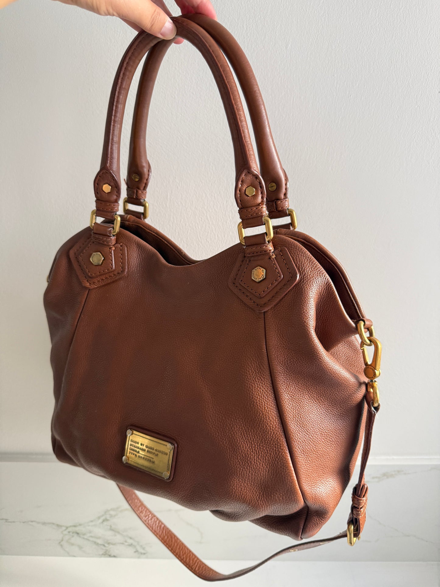 Marc by Marc Jacobs Classic Q Fran Leather Shoulder Bag